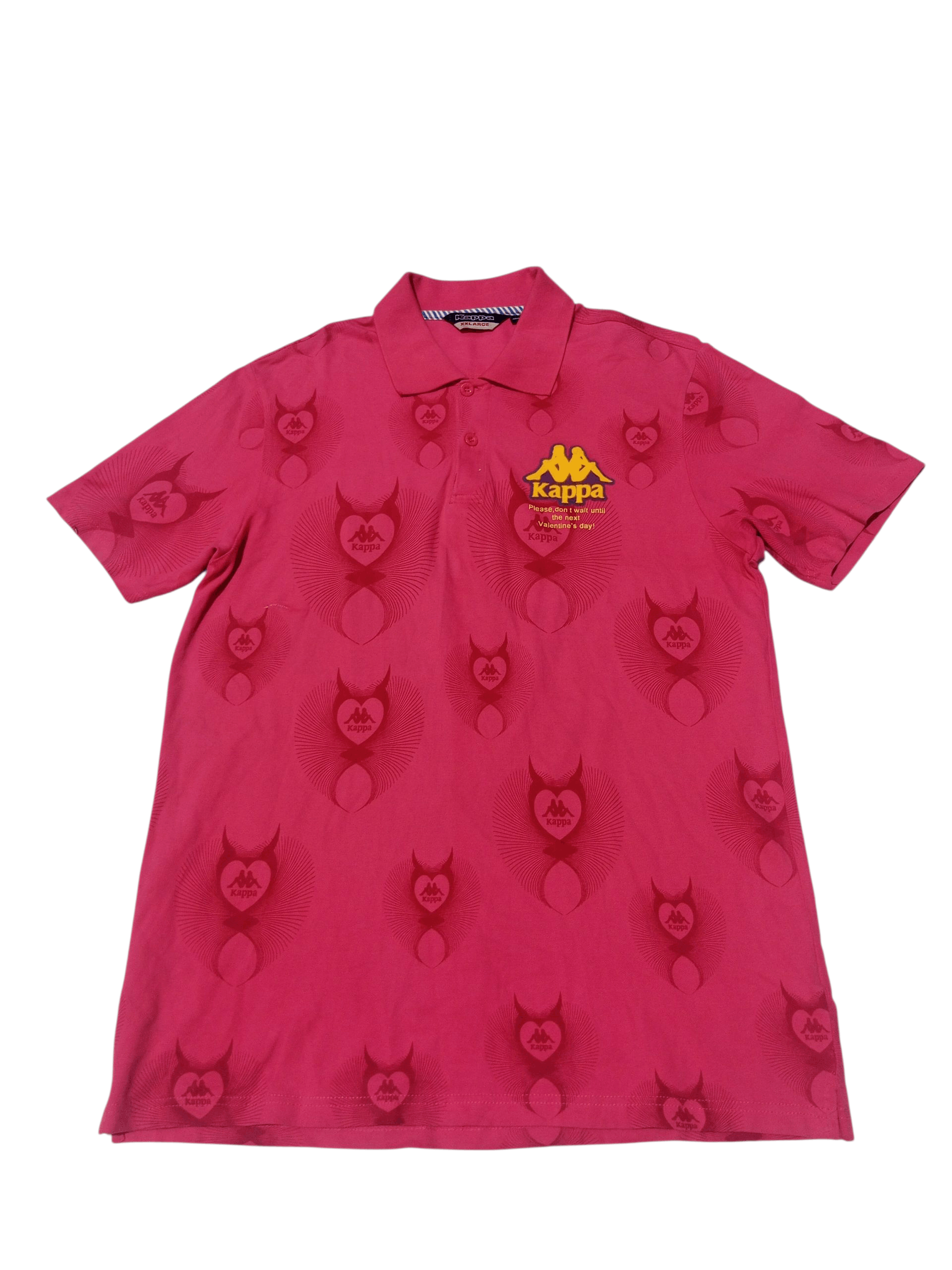 Kappa Vintage kappa valentine full logo polo shirt Size US L / EU 52-54 / 3 - 1 Thumbnail