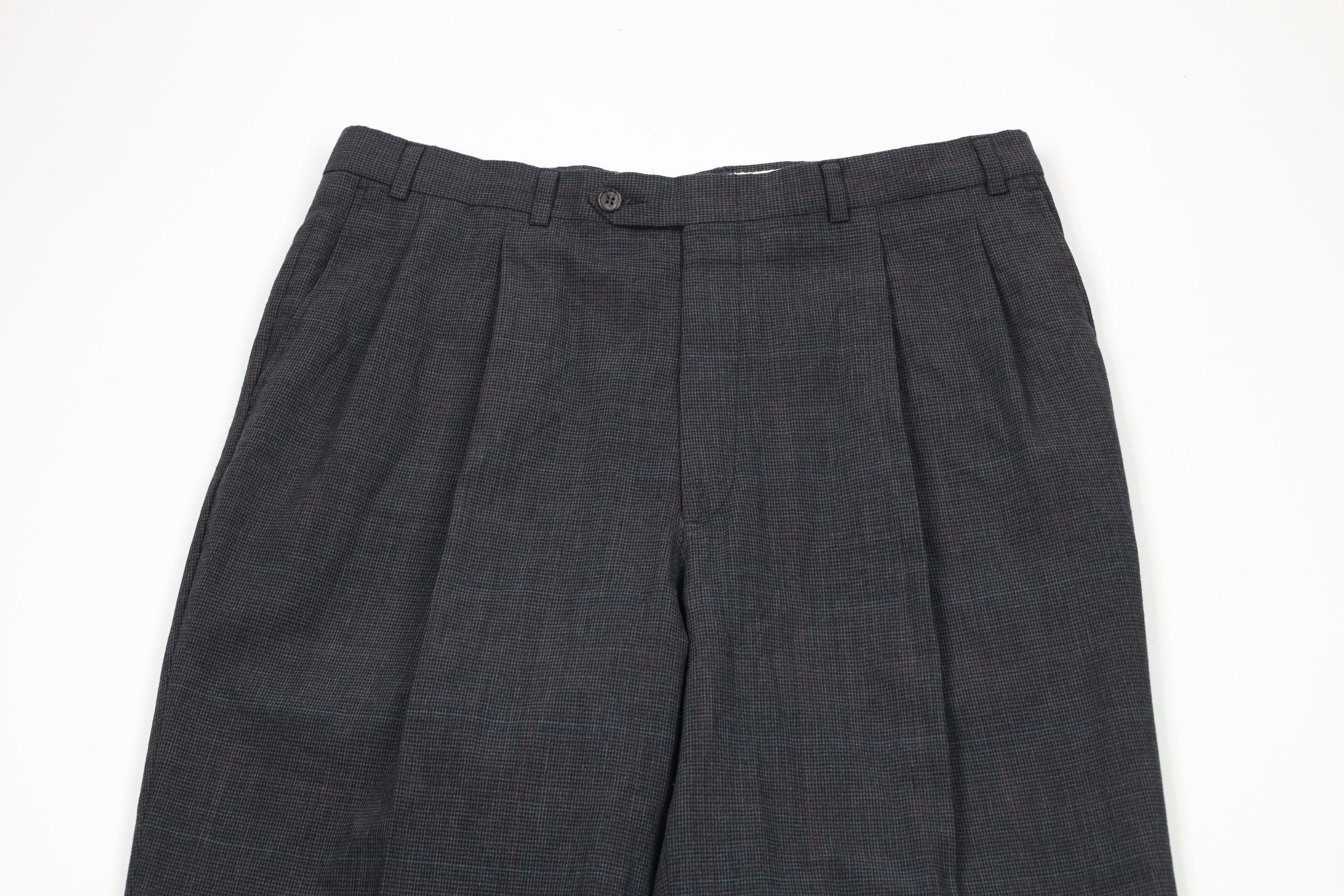 Vintage Vintage 70s Streetwear Houndstooth Wide Bell Bottoms Pants Size US 36 / EU 52 - 2 Thumbnail
