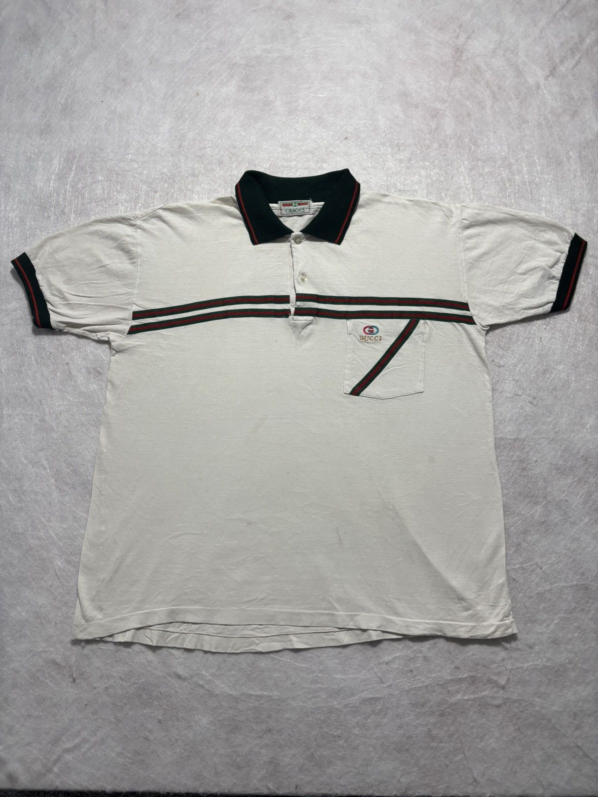 Gucci Vintage Gucci Polo Shirt Size US L / EU 52-54 / 3 - 1 Thumbnail