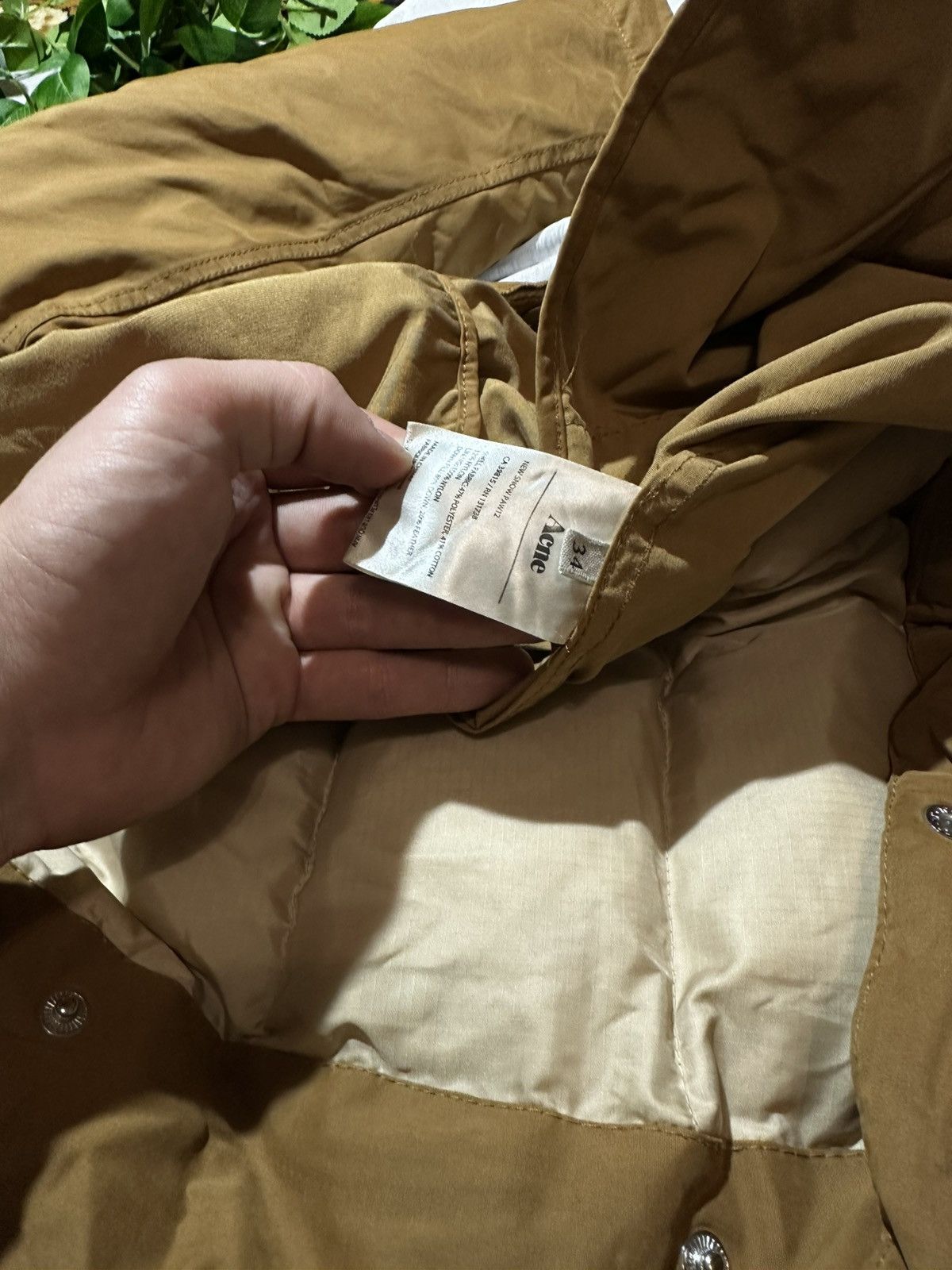 Acne Studios ACNE Tan Puffer Parka Coat Detachable HoodPaddedQuiltedLiner Size S / US 4 / IT 40 - 11 Thumbnail
