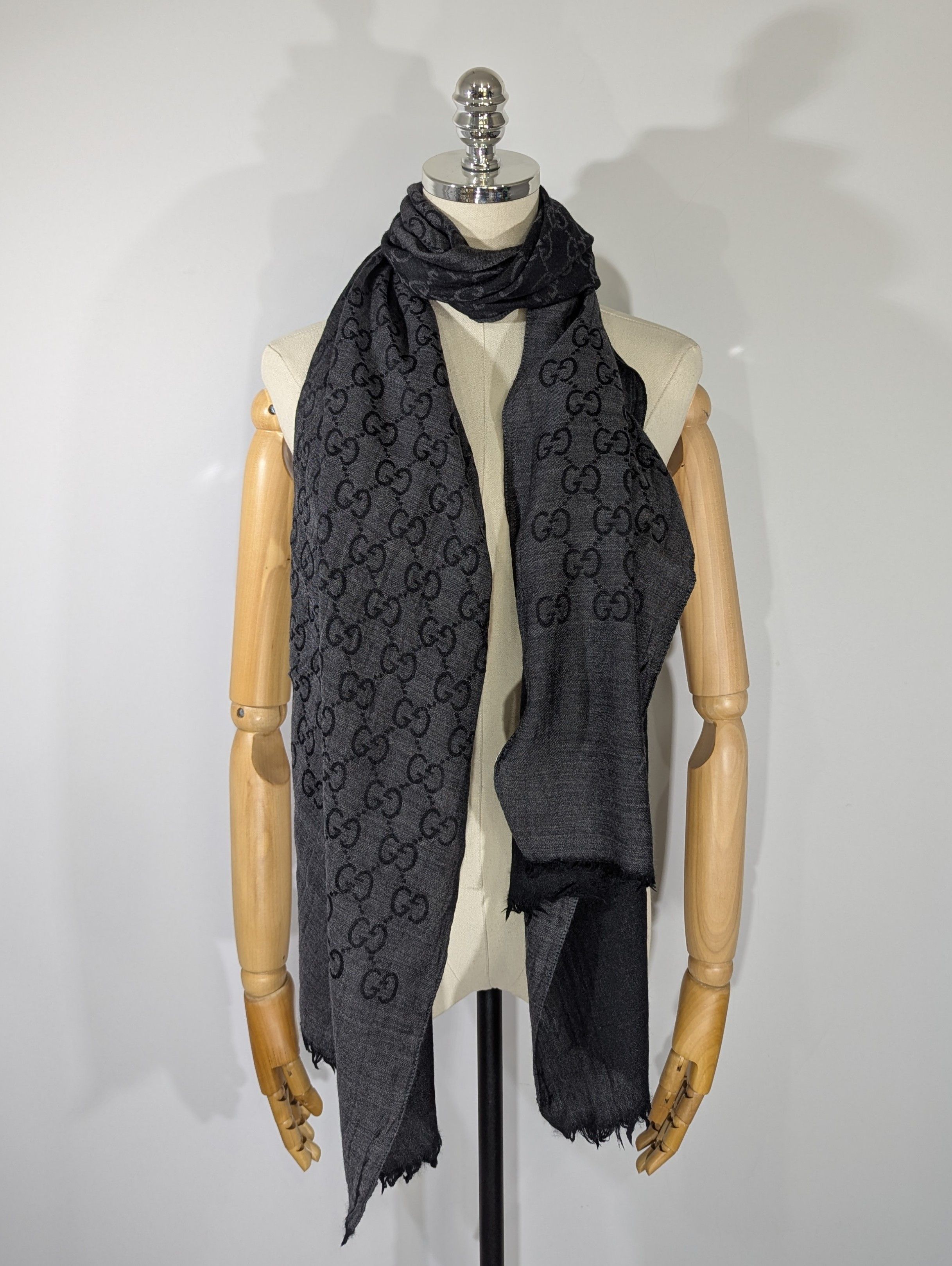 Gucci Gucci GG Monogram Scarf 200*70 Made In Italy 165903 3G646 Size ONE SIZE - 4 Thumbnail