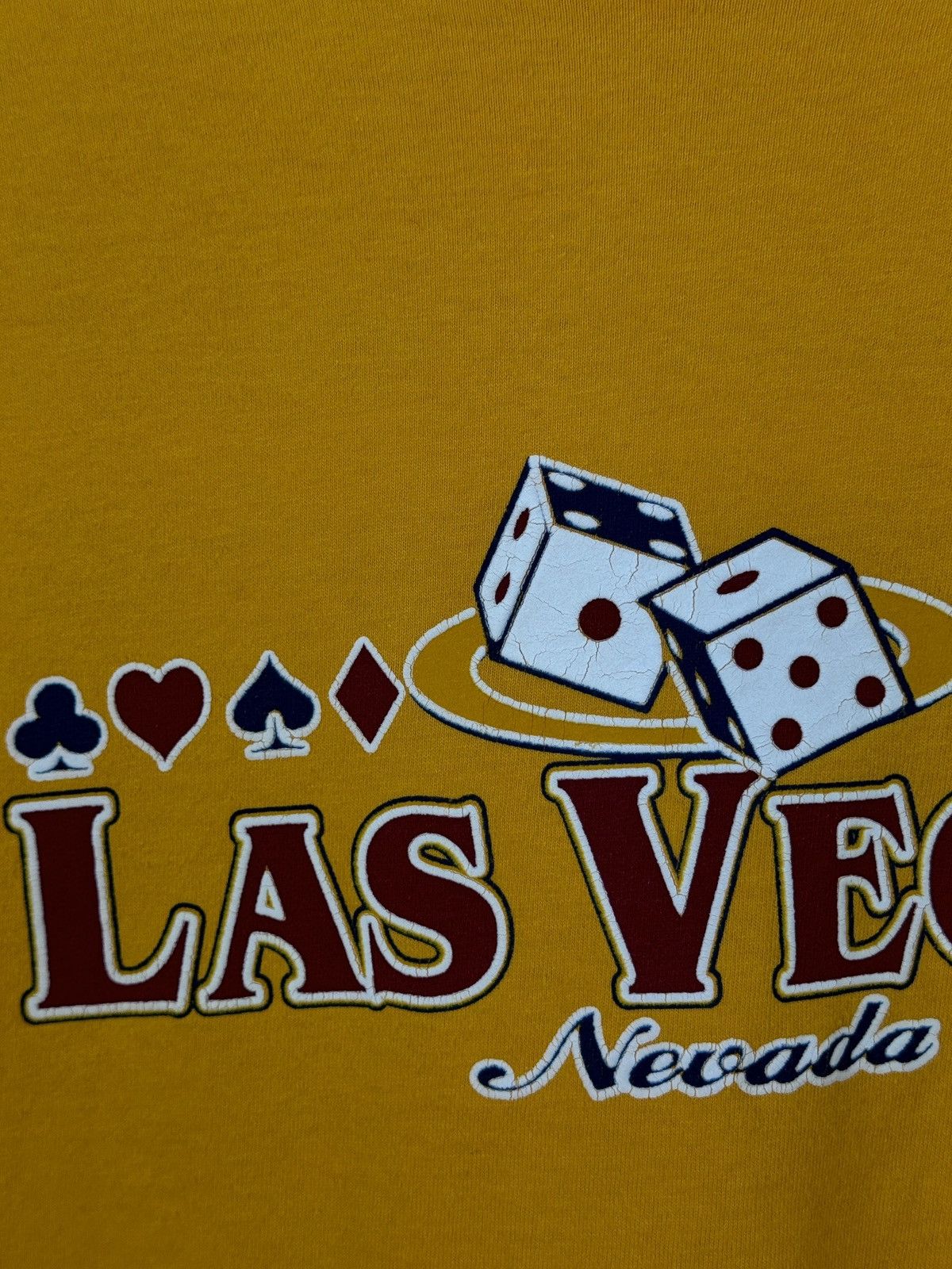 Hanes × Vintage LAS VEGAS Nevada Hanes Vintage Yellow T-Shirt Size US L / EU 52-54 / 3 - 6 Thumbnail