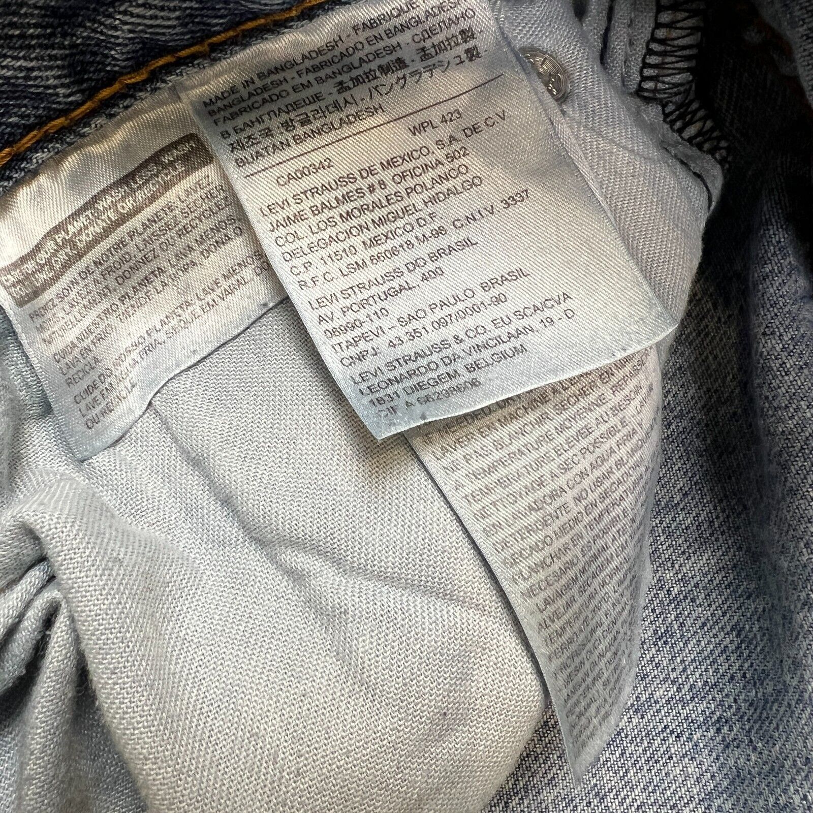 Levi's × Vintage Levi's 550 Jeans 36x34 Relaxed Fit Baggy Distressed Denim Size US 36 / EU 52 - 10 Thumbnail