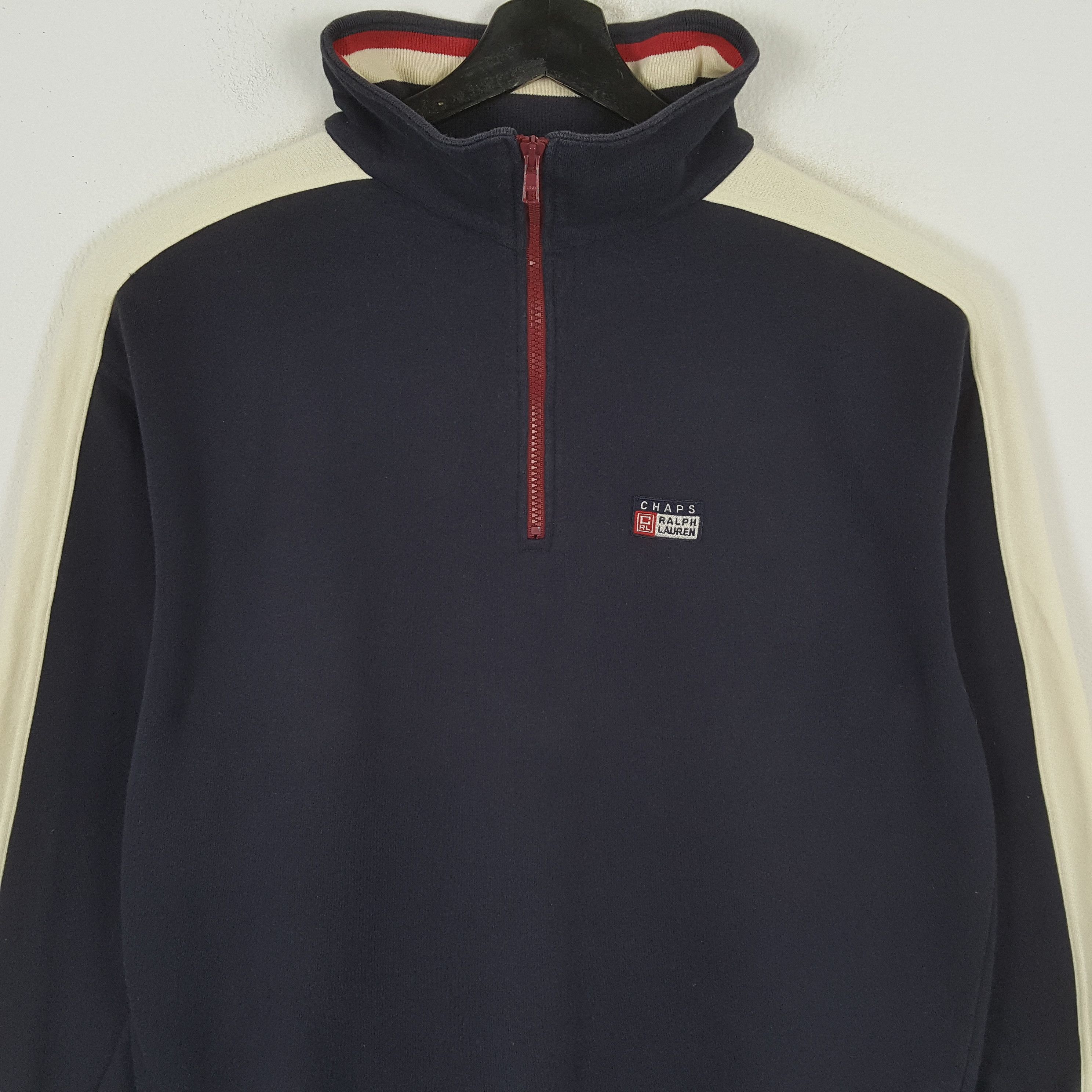 Chaps × Chaps Ralph Lauren × Vintage CHAPS RALPH LAUREN Half Zipper Sweatshirt Size US L / EU 52-54 / 3 - 2 Thumbnail