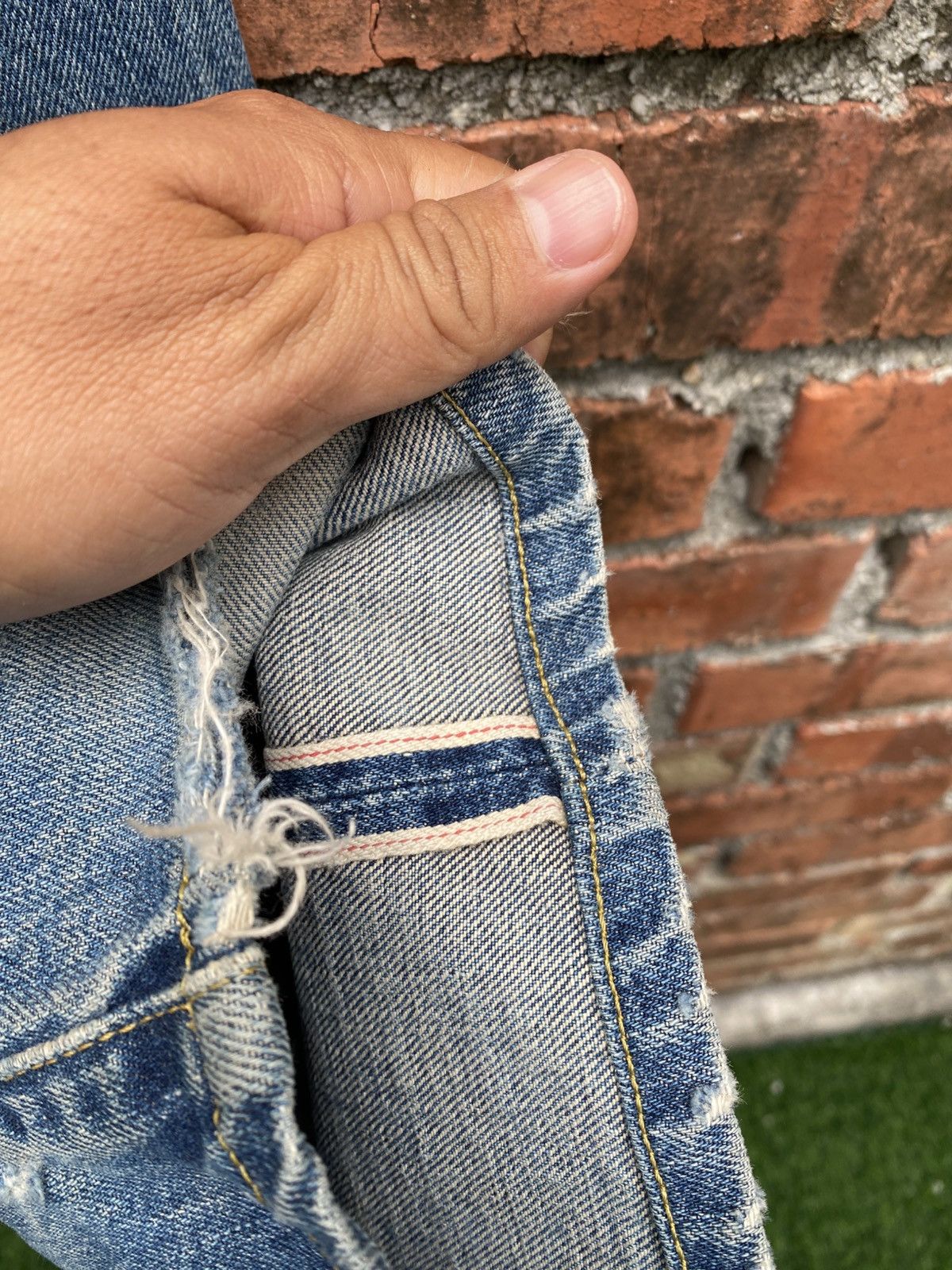 Levi's Vintage Clothing W29x30.5 Vintage levi's 503B Redline big E made in JAPAN Size US 29 - 8 Thumbnail