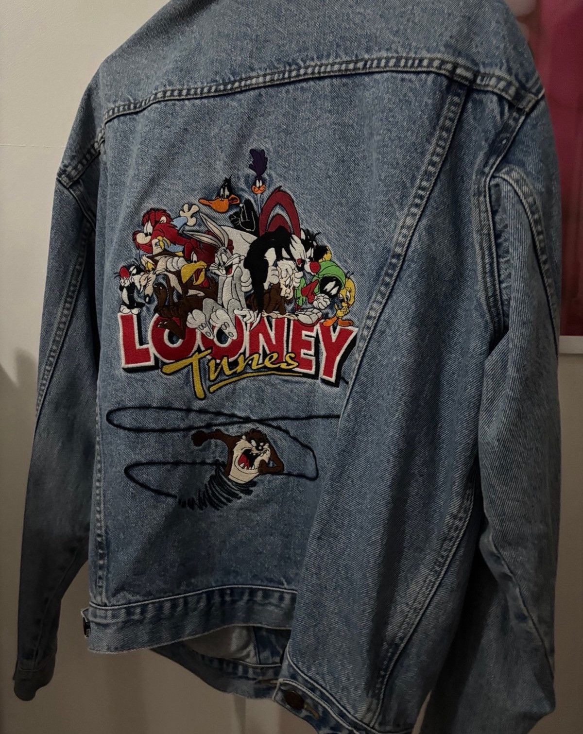 Warner Bros Vintage looney tunes denim jacket Size US XL / EU 56 / 4 - 1 Thumbnail