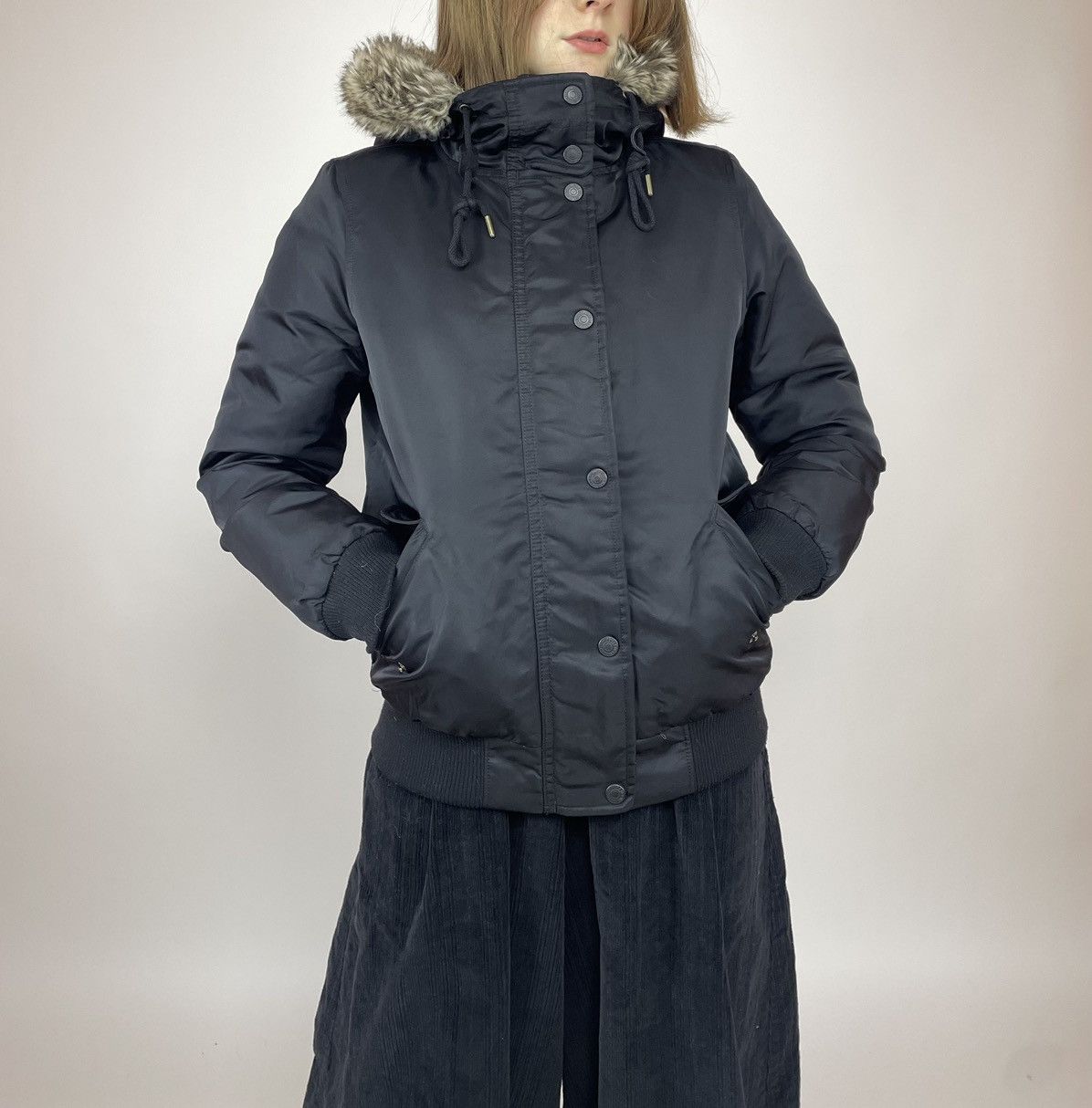 Levi's LEVI STRAUSS & CO. Hooded Down Jacket Levis Parka Black Size XS / US 0-2 / IT 36-38 - 3 Thumbnail