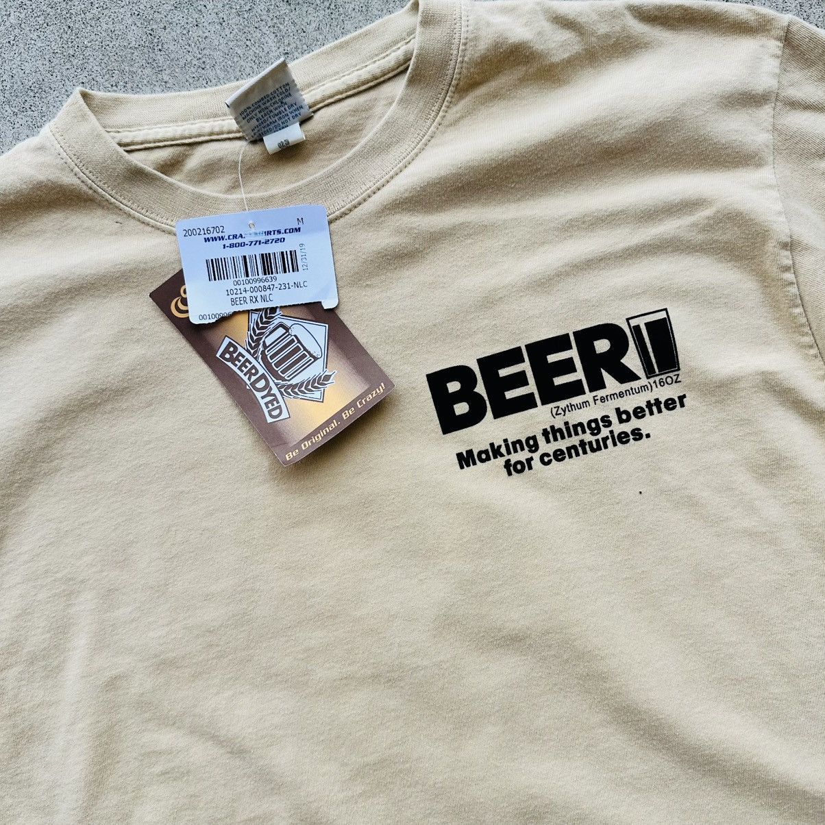 Vintage Vintage Crazy Shirts Tee Y2K Funny Dad Joke Deadstock Beer Size US M / EU 48-50 / 2 - 3 Thumbnail