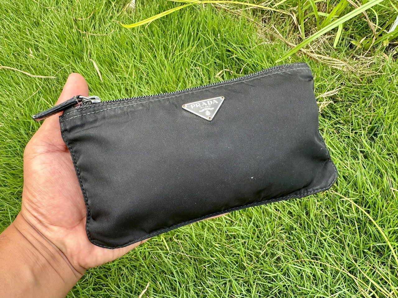 Prada Authentic Prada Tessuto Nylon Small Pouch Size ONE SIZE - 1 Thumbnail