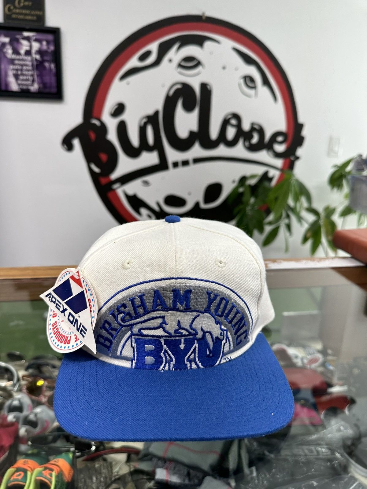 Apex One × NCAA × Vintage Vintage 90s Apex One Big Logo BYU SnapBack Size ONE SIZE - 1 Thumbnail