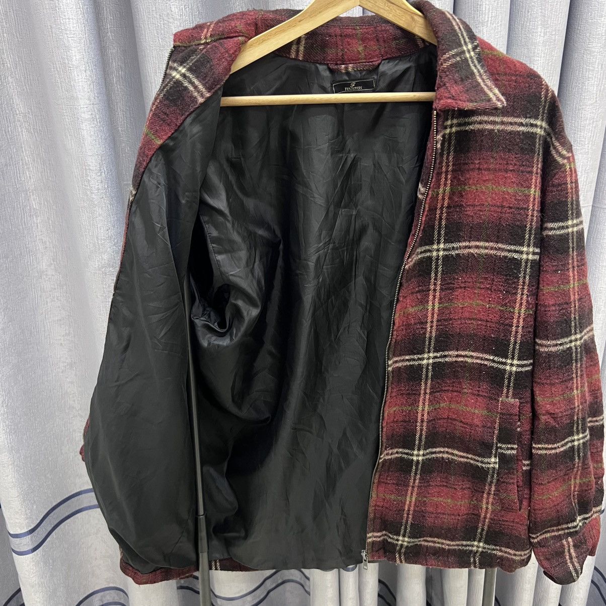 Flannel Vintage JapaneseBrand Feusion Flannel Zipper Jacket wool Size US L / EU 52-54 / 3 - 4 Thumbnail