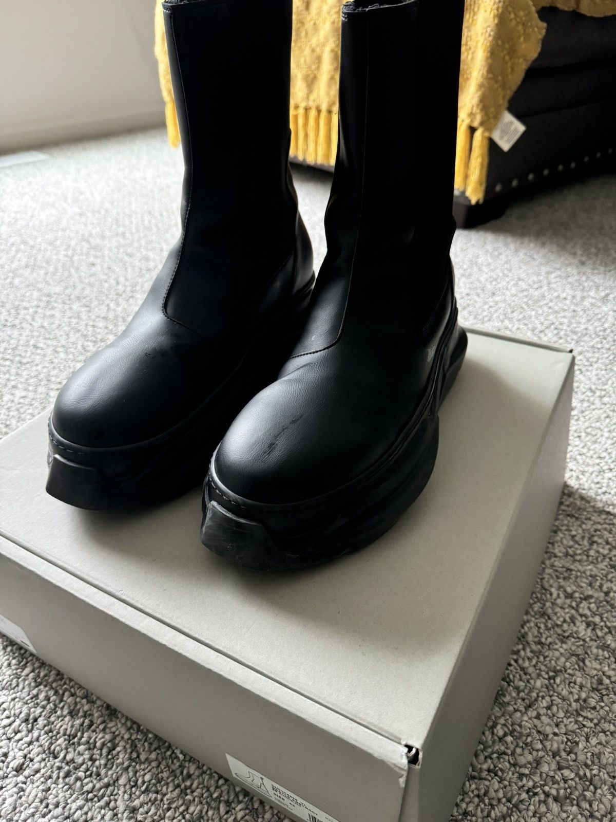 Rick Owens Drkshdw Rick Owen’s Drkshdw Beetle boot Size US 10 / EU 43 - 3 Thumbnail
