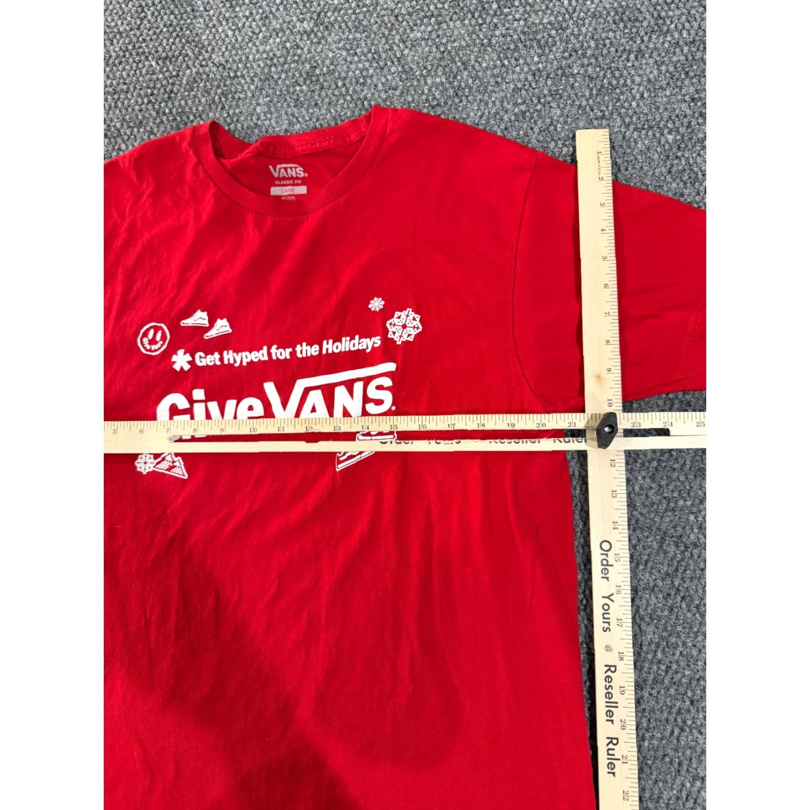 Vans VANS T Shirt Mens L Red Logo Graphic Skate Streetwear Size US L / EU 52-54 / 3 - 3 Thumbnail