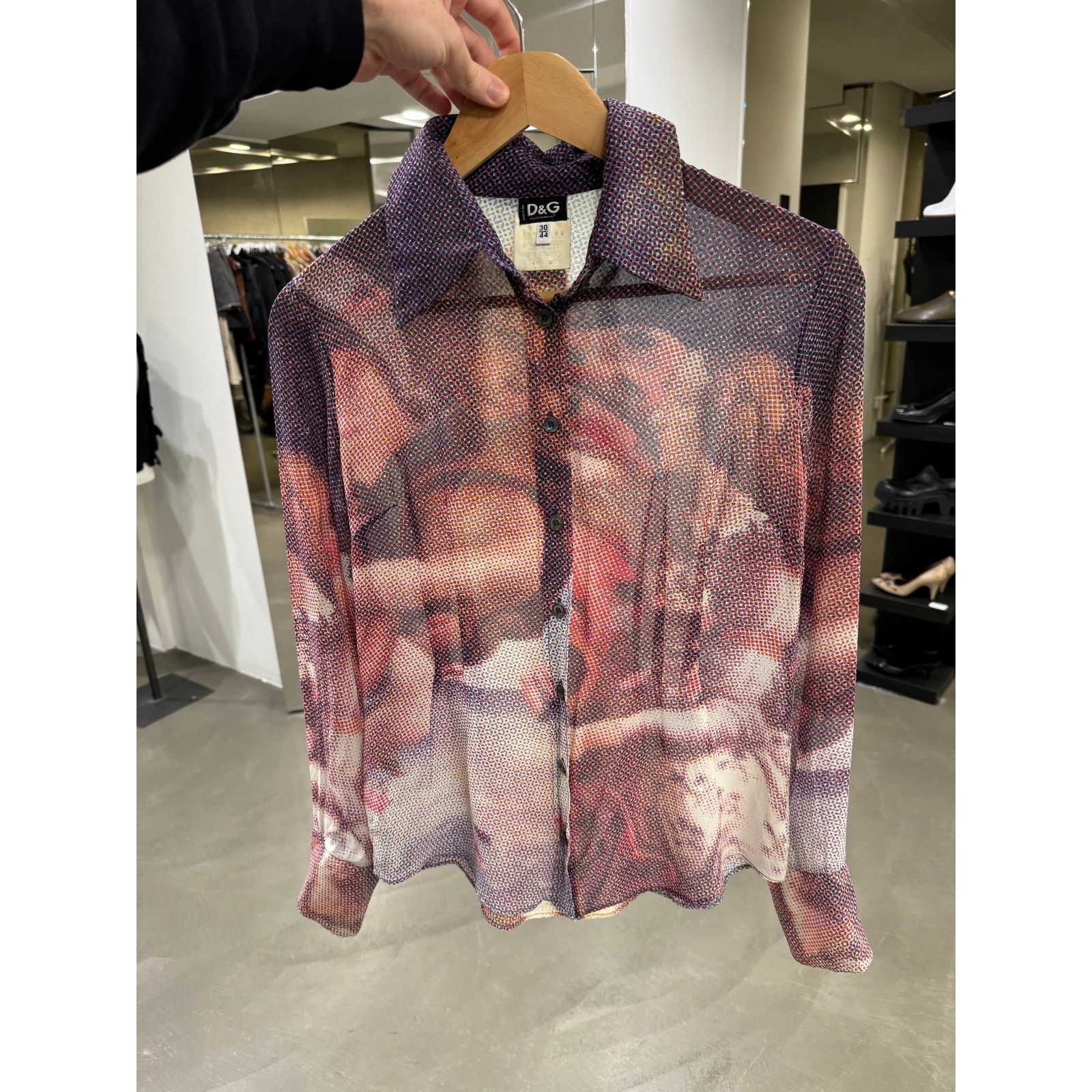 Dolce & Gabbana S/S 1996 D&G “Nascita di Venere” Botticelli shirt Size M / US 6-8 / IT 42-44 - 3 Thumbnail