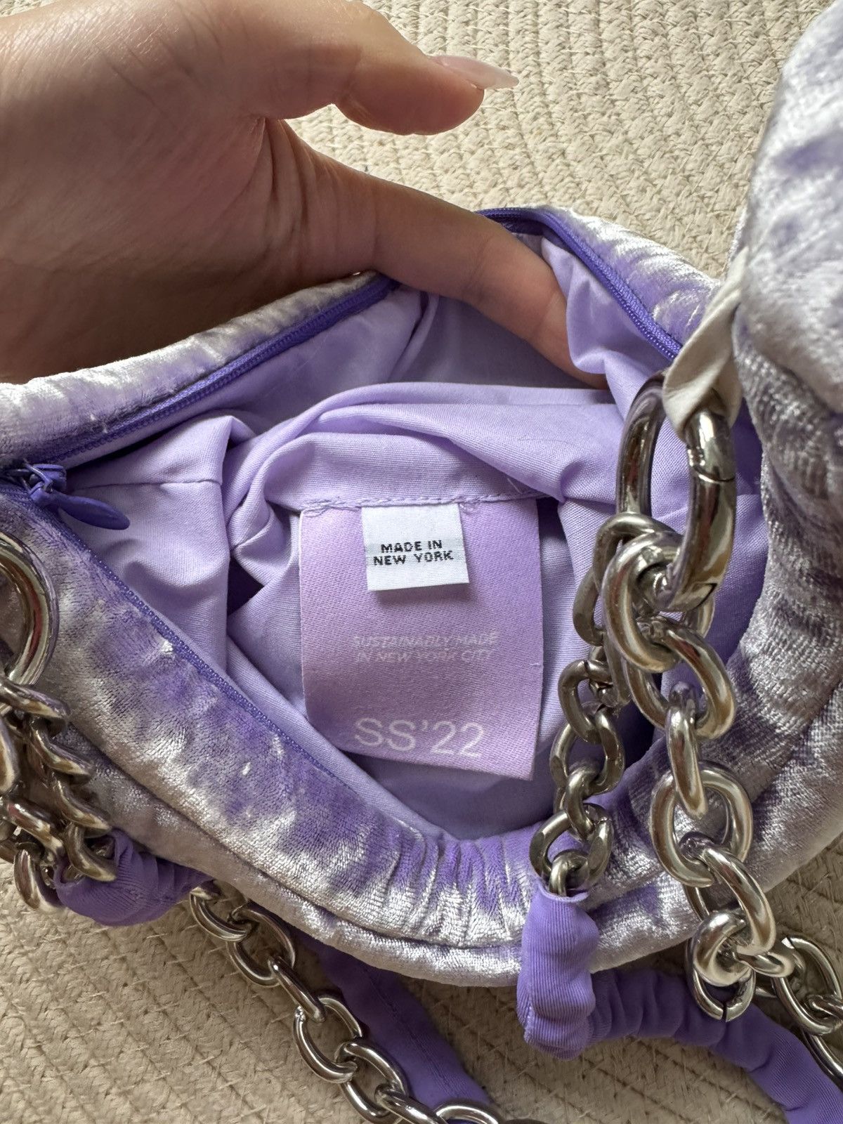 Melitta Baumeister Melitta Baumeister purple banana chain bag Size ONE SIZE - 4 Thumbnail