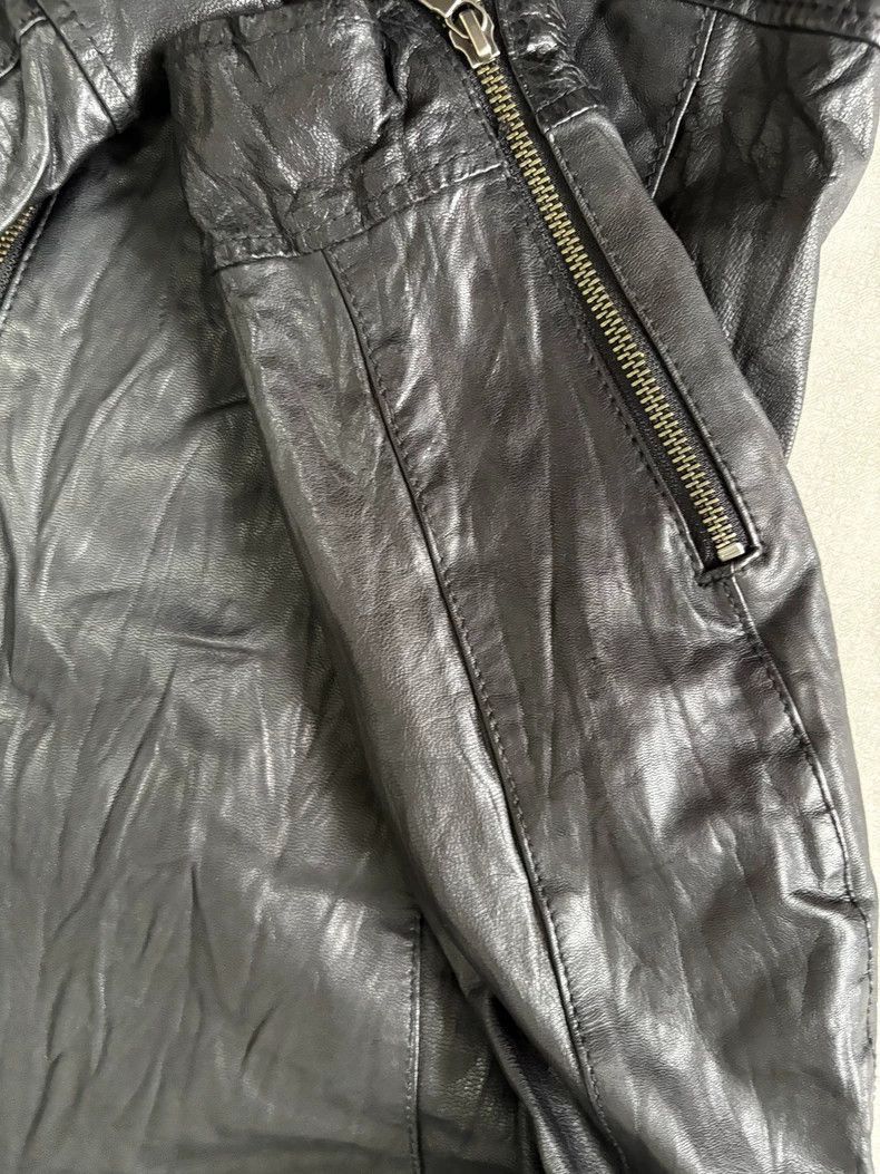 Yohji Yamamoto TETE HOMME Vintage Leather Motorcycle Jacket-2506 Size L / US 10 / IT 46 - 7 Thumbnail