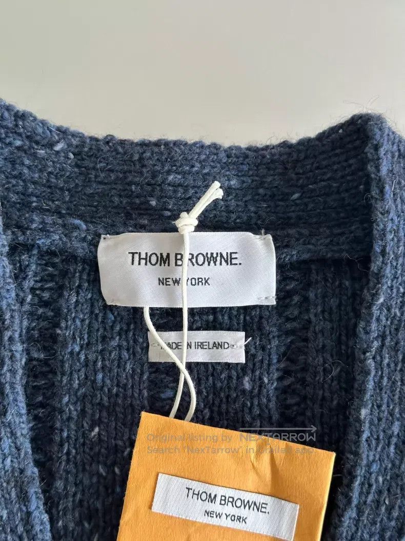Thom Browne Thom Browne Blue Wool Cardigan Size US L / EU 52-54 / 3 - 3 Thumbnail