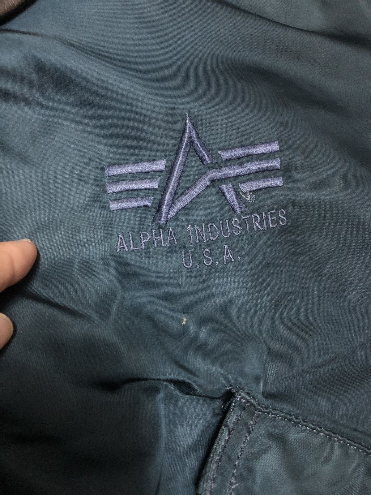 Alpha Industries Vtg bomber jacket alpha industries U.S.A. Size US XL / EU 56 / 4 - 3 Thumbnail