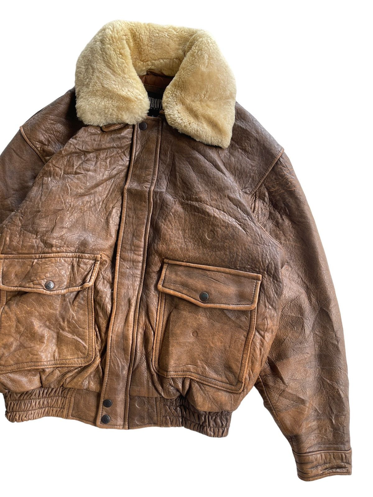 Vintage Vintage Durante Leather Flight Jacket Size US L / EU 52-54 / 3 - 4 Thumbnail