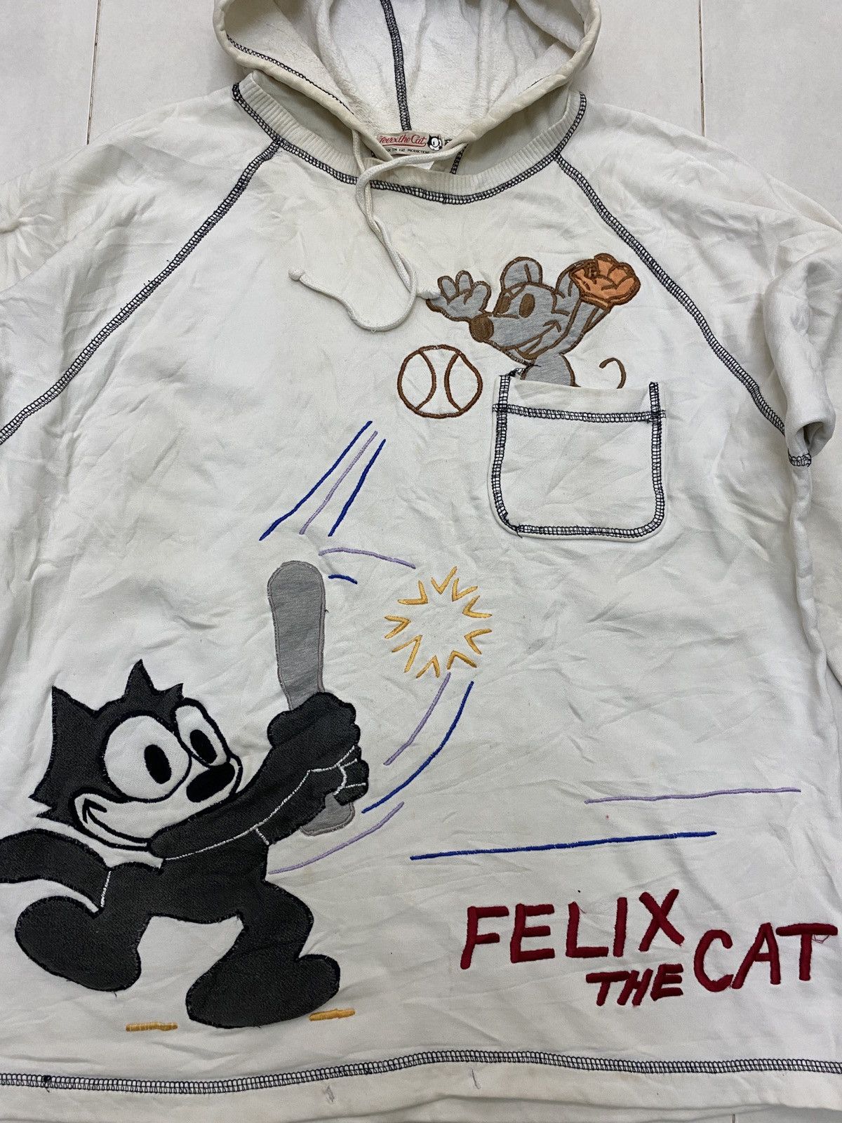 Cartoon Network × Felix × Vintage Vintage Felix The Cat 3q Hoodie Size US L / EU 52-54 / 3 - 5 Thumbnail
