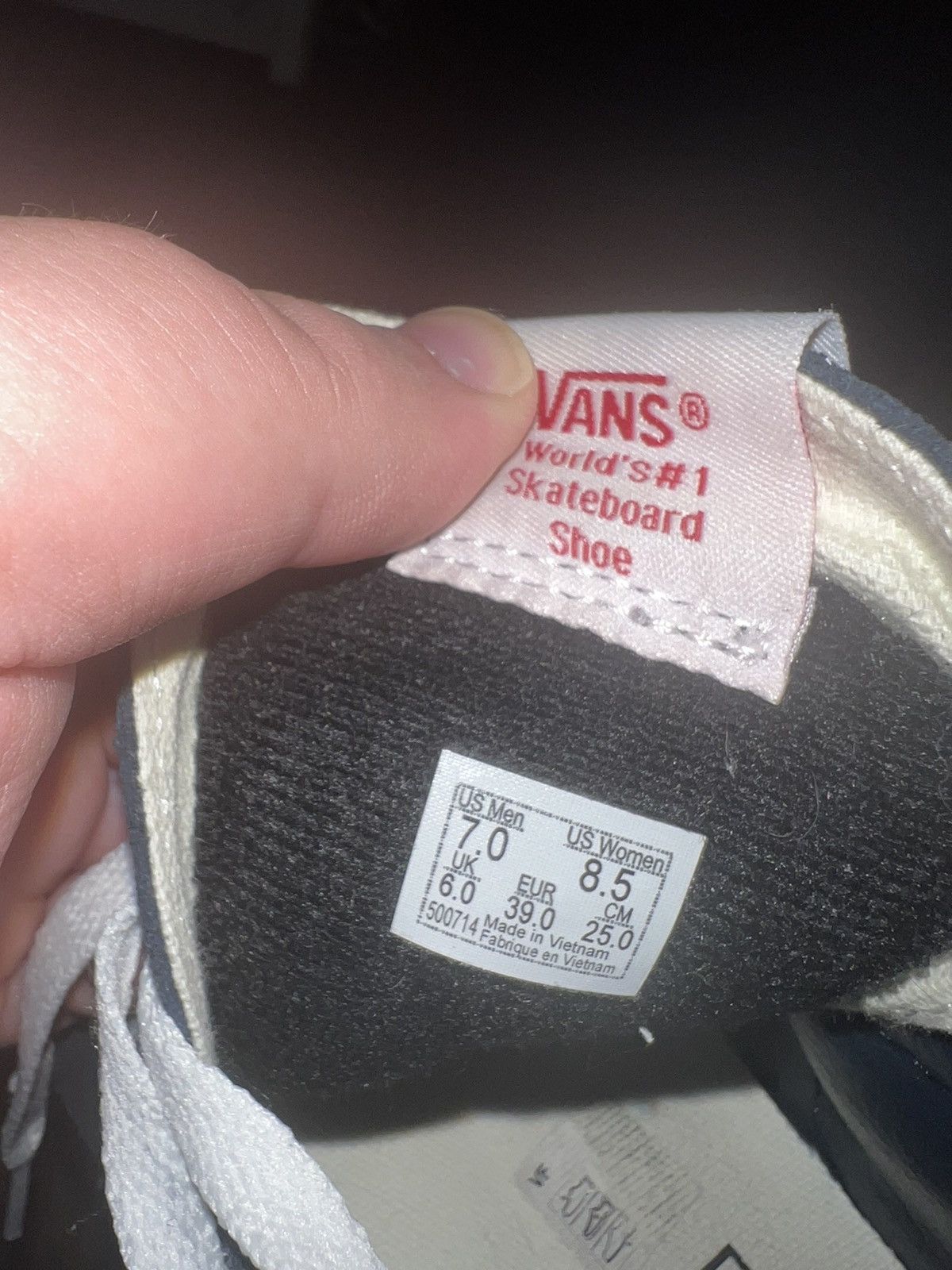 Vans Unisex Vans Skate High Lace Up Sneakers Blue/Black Mens 7 Size US 7 / EU 40 - 6 Thumbnail