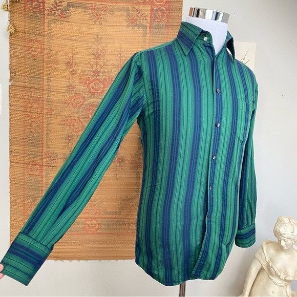Dolce & Gabbana Dolce & Gabbana Striped Button Down Shirt Made In Italy Size US S / EU 44-46 / 1 - 7 Thumbnail