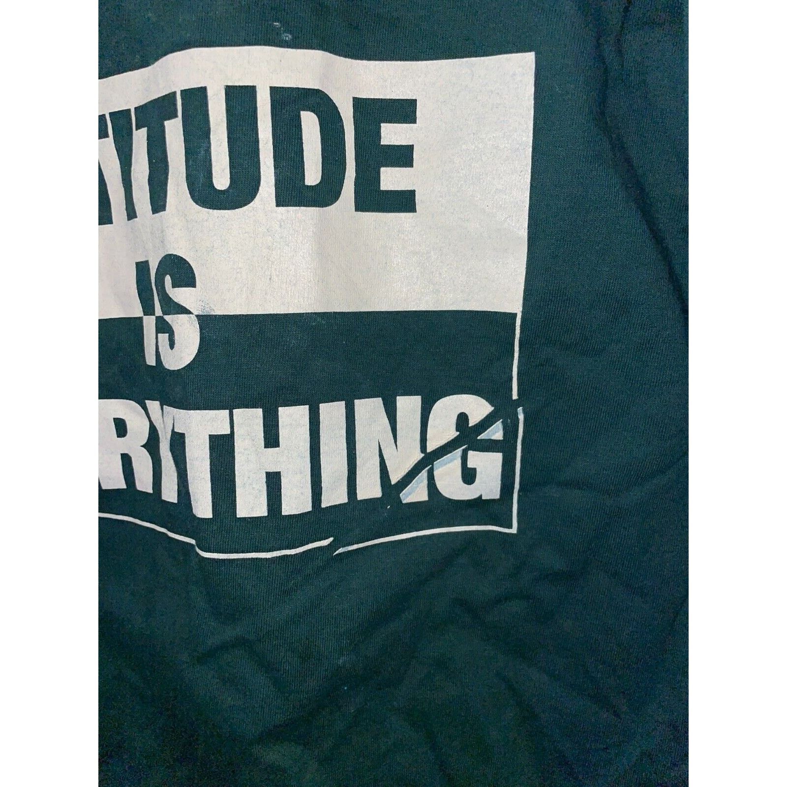 Jerzees Vintage Test Print Shirt Precision Attitude Green Tee 90s L Size US L / EU 52-54 / 3 - 5 Thumbnail