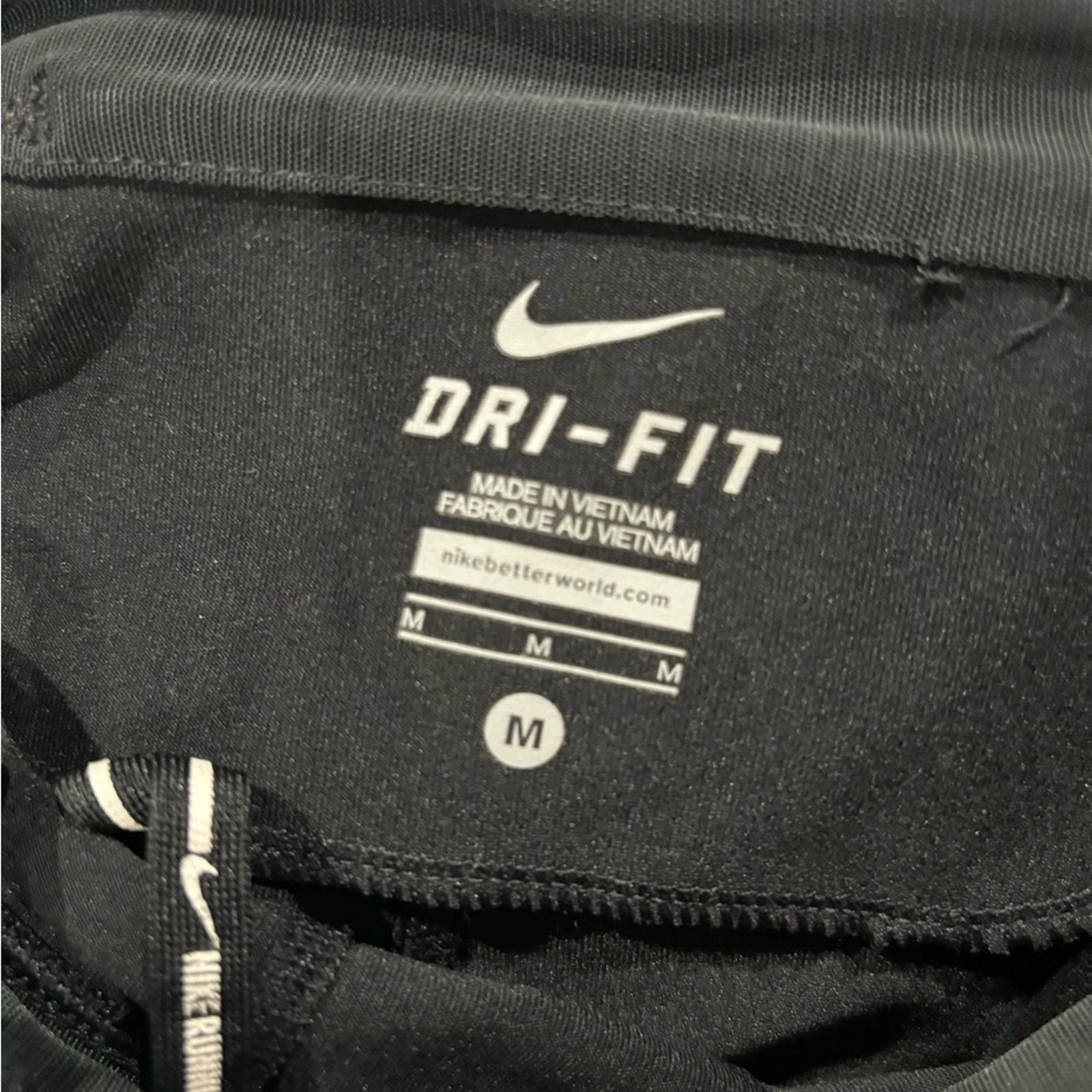 Nike NIKE Black Power Essential Dri-FIT Running Crops Sz M Size 28" / US 6 / IT 42 - 6 Thumbnail