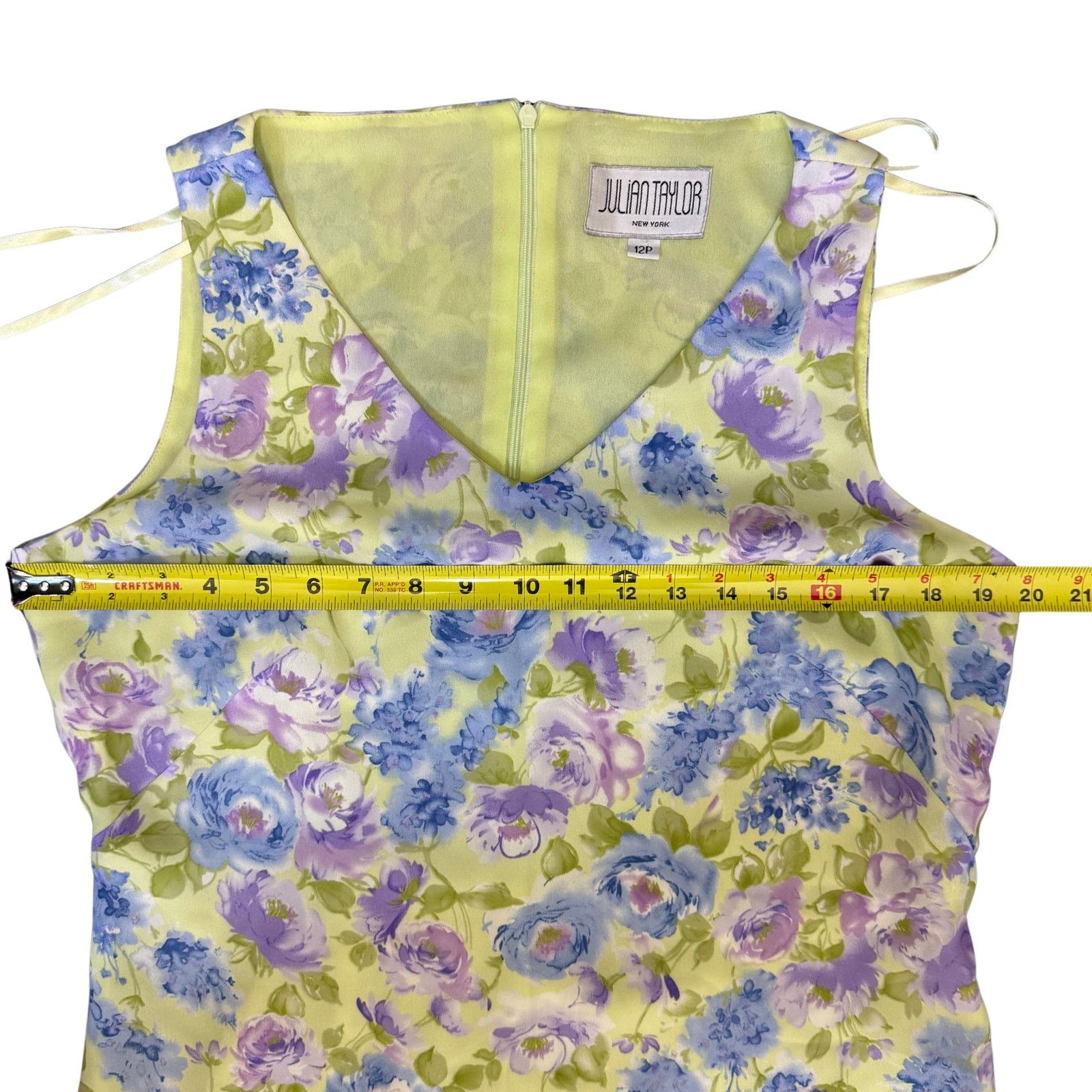 Vintage Vintage Floral A-Line Midi Dress | 12 P | Julian Taylor Size XL / US 12-14 / IT 48-50 - 4 Thumbnail
