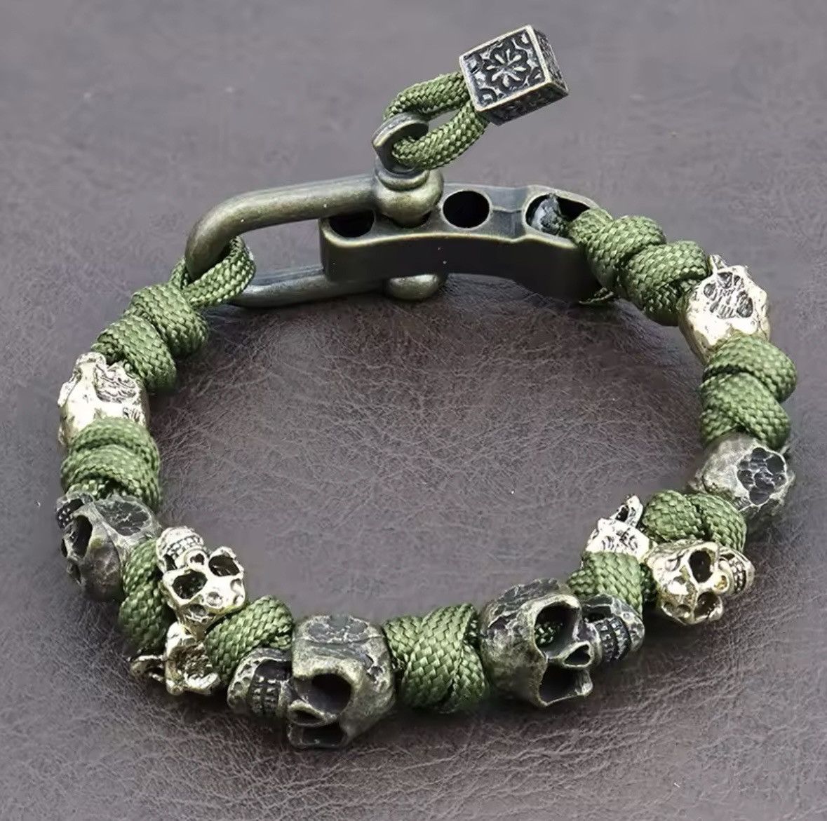 Japanese Brand × Vintage Men's Skull Handmade Bracelet Size ONE SIZE - 1 Thumbnail