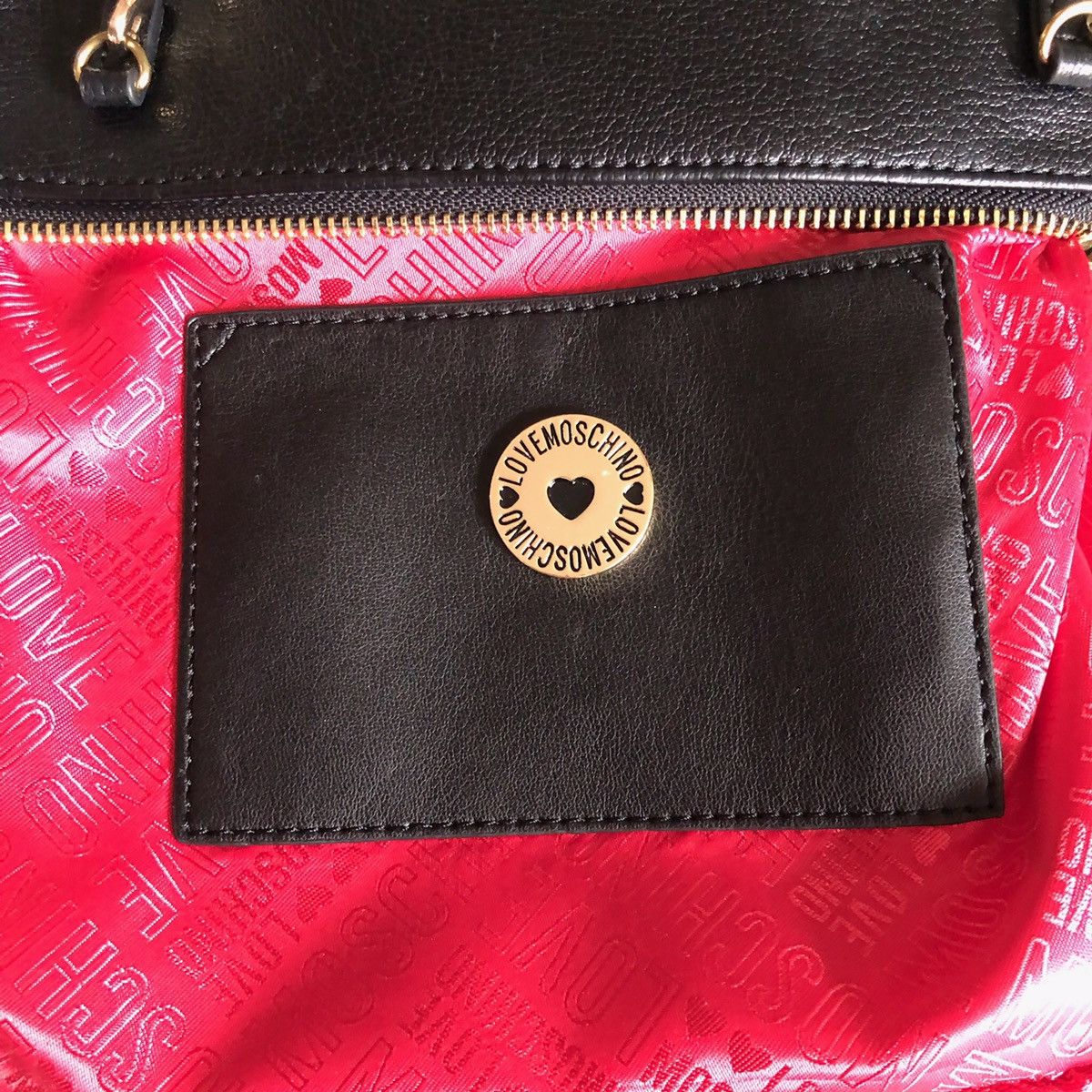 Love Moschino Love Moschino Black Embossed Heart Crossbody Shoulder Bag Size ONE SIZE - 6 Thumbnail
