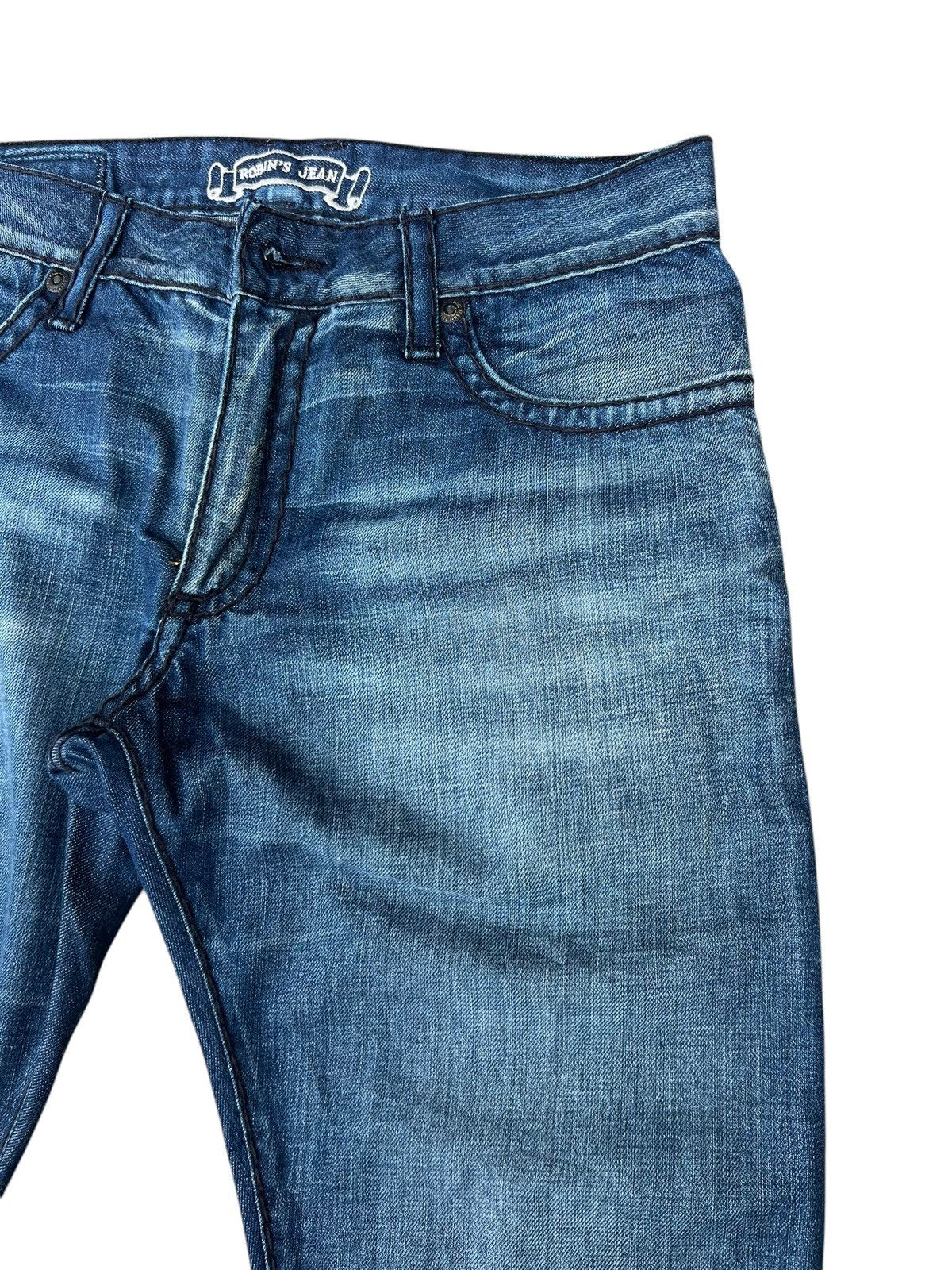 Robins Jeans Y2K Robin’s Jean Born To Be Wild Dirty Denim Jeans Size US 31 - 9 Thumbnail