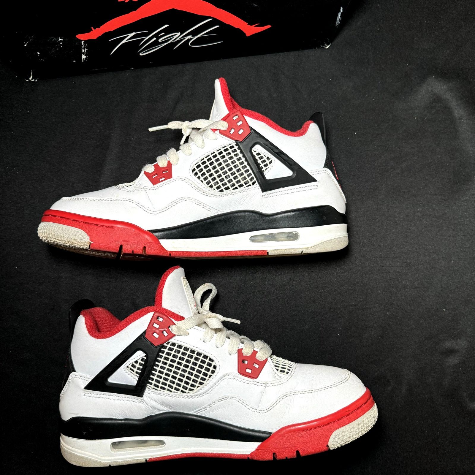 Jordan Brand × Nike Size 7 - Air Jordan 4 Retro OG GS Fire Red 2020 Men's Shoes Size US 7 / EU 40 - 3 Thumbnail