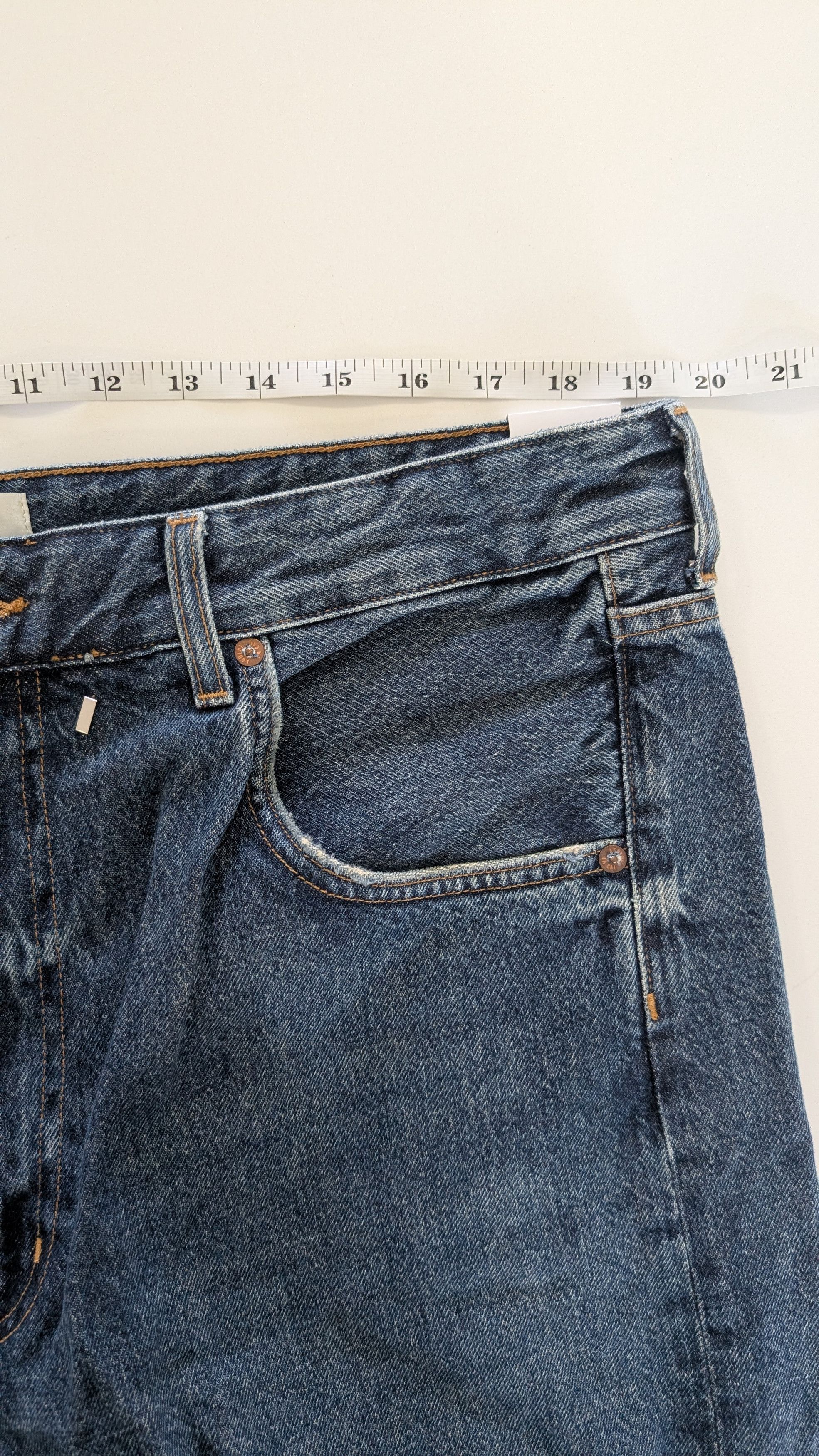 Agolde AGOLDE Vana Fold Jeans Nexus Blue Size 31 Size 31" - 11 Thumbnail