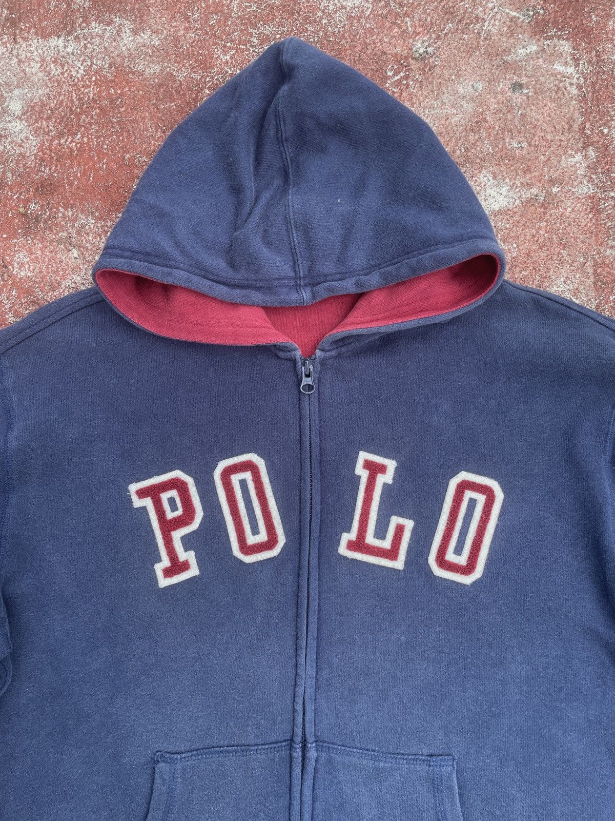 Polo Ralph Lauren Vintage polo Ralph lauren big logo spell out hoodie Size US XL / EU 56 / 4 - 12 Thumbnail