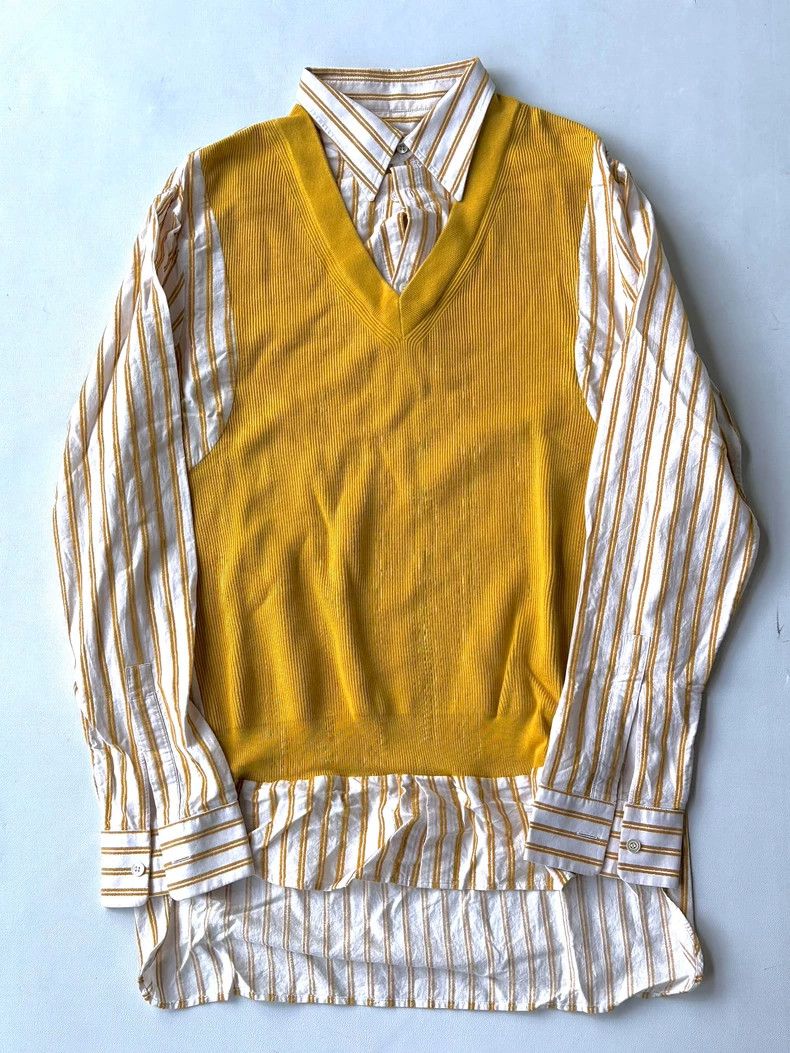 Maison Margiela Maison Margiela Size41 Shirt stitching sweater Size US XXS / EU 40 - 1 Thumbnail