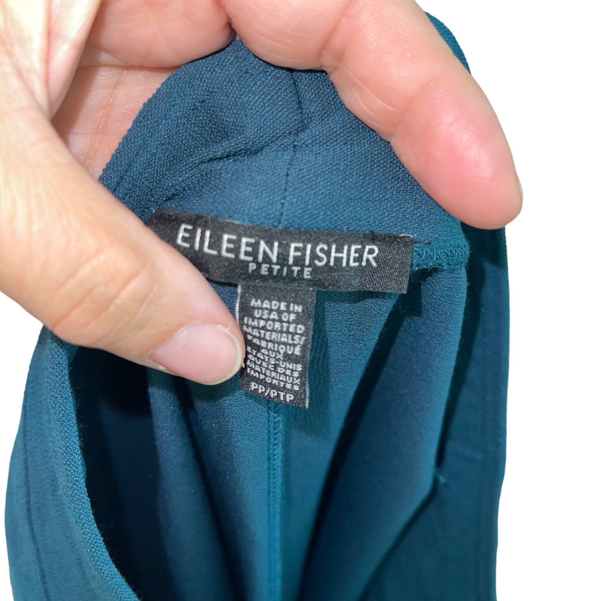 Eileen Fisher Eileen Fisher Womens Pants Size 4 Green Stretch Size 27" / US 4 / IT 40 - 3 Thumbnail