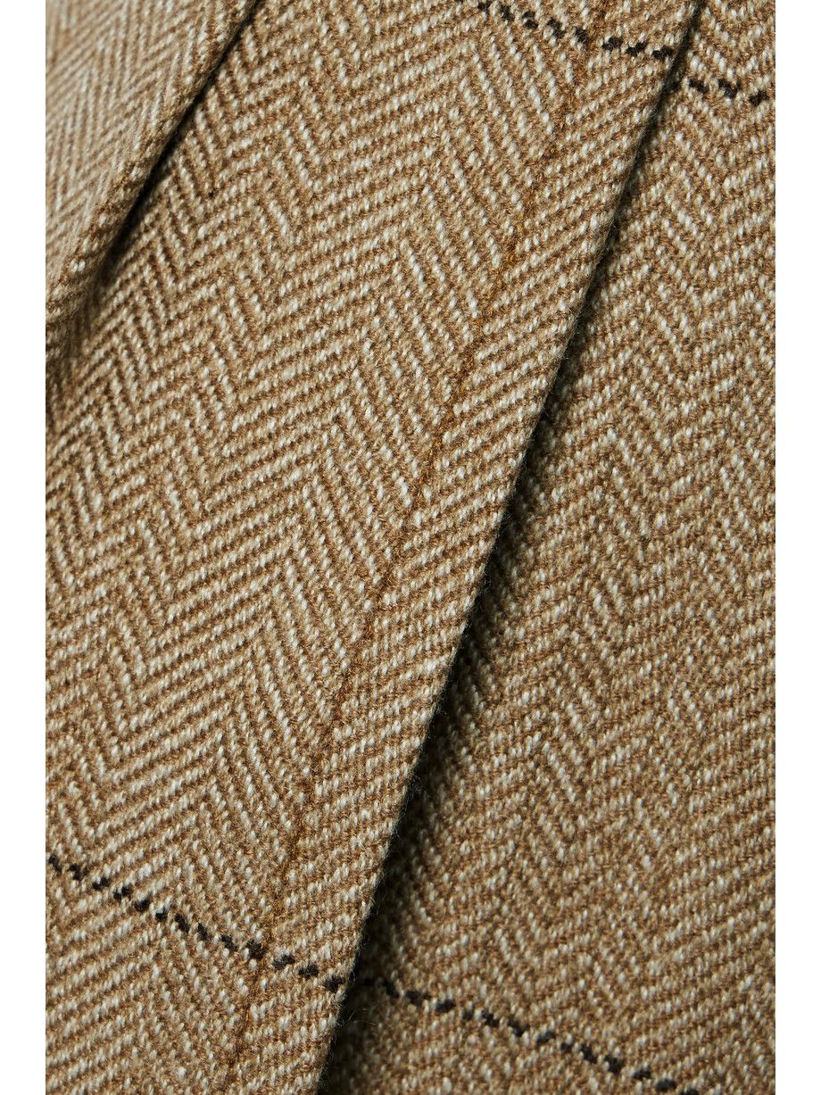 Loro Piana o1srvl11e0824 Yurik Cheviot Overcheck Trouser in Brown Size 26" / US 2 / IT 38 - 5 Thumbnail