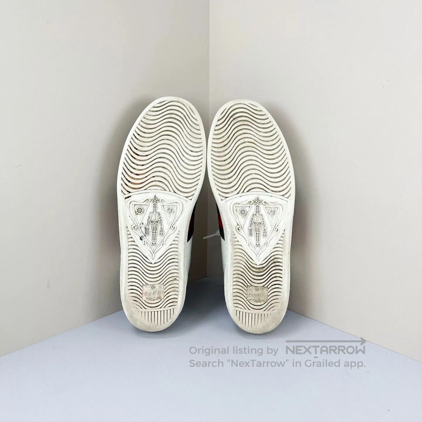 Gucci Gucci Double G Apple Embroidery White Sneakers. Size US 5.5 / IT 35.5 - 5 Thumbnail