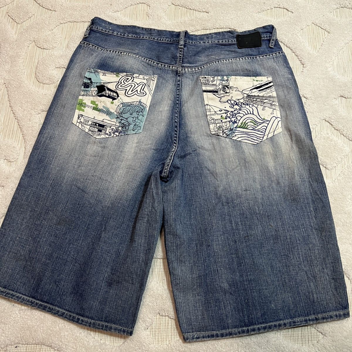 Ecko Unltd. Ecko Unltd Graffiti Shorts Baggy Vintage Y2K Jorts Size 36 Size US 36 / EU 52 - 2 Thumbnail