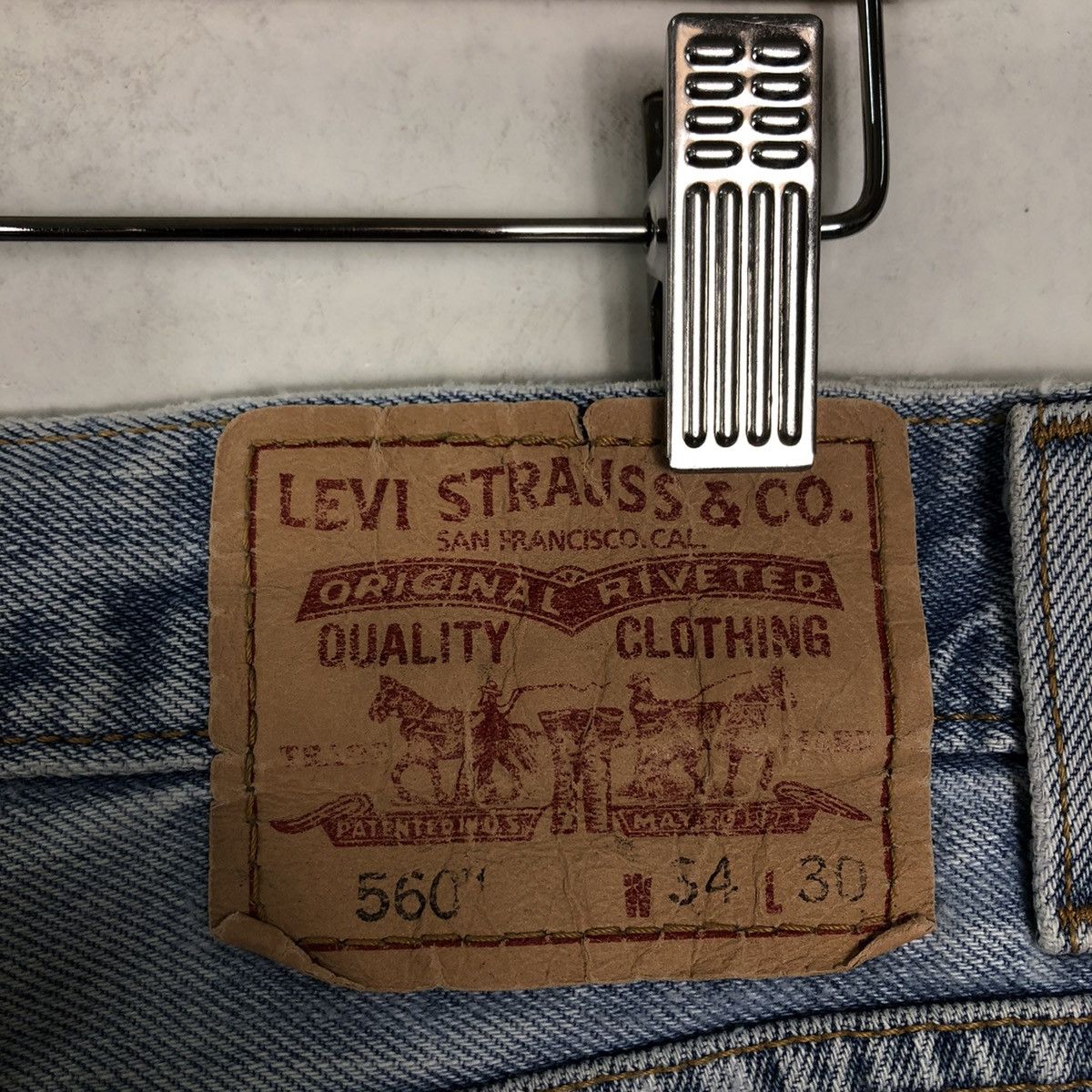 Levi's 🔥90’s True Vintage Distressed Denim Jeans Levi’s Size US 34 / EU 50 - 13 Thumbnail