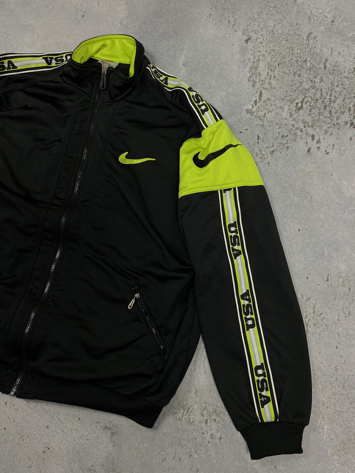 Nike Nike USA zip up vintage y2k 90s 80s Olympic windbreaker Size US XL / EU 56 / 4 - 2 Thumbnail