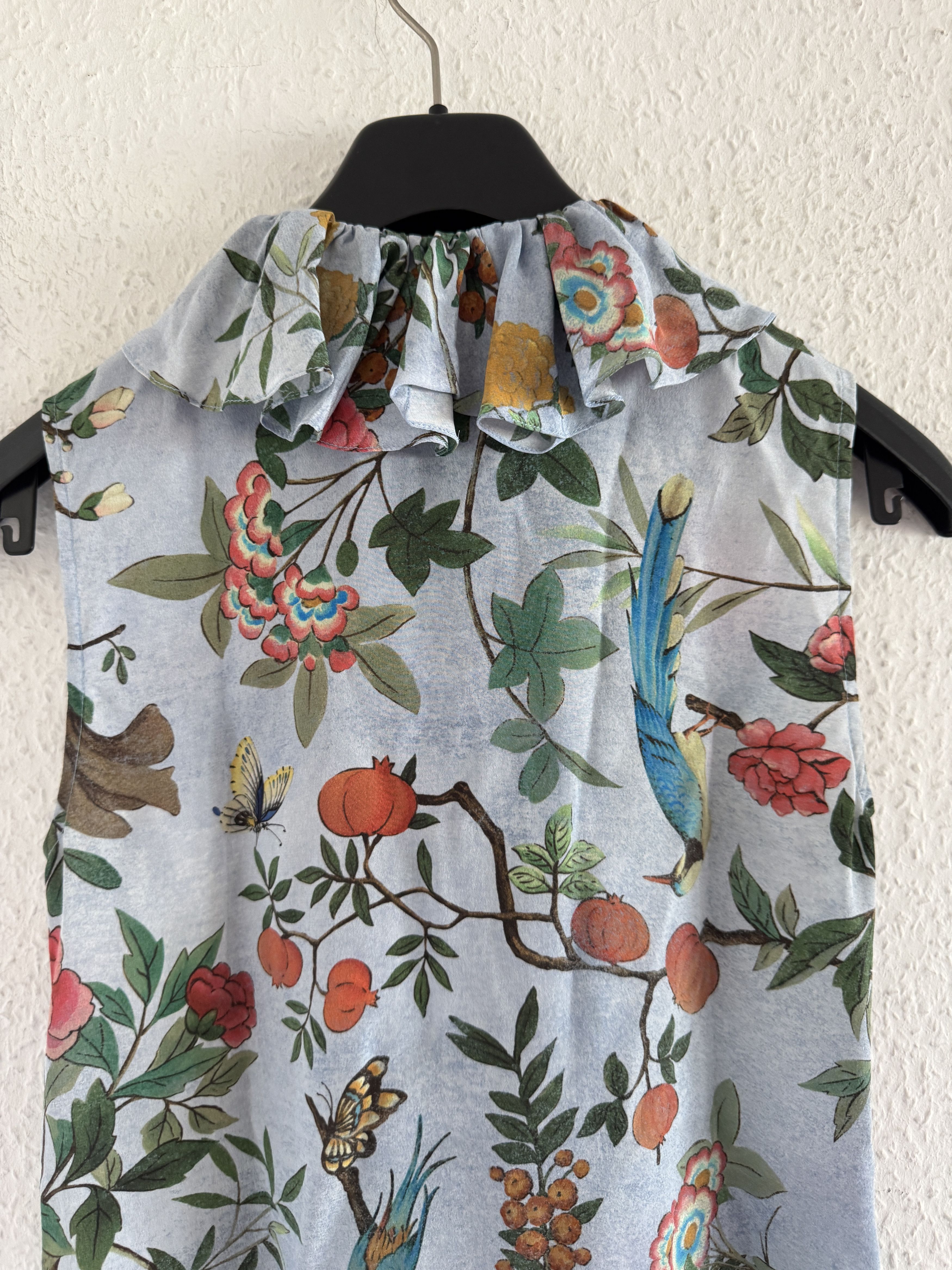 Gucci SAMPLE Floral Ruffle Silk Top Size S / US 4 / IT 40 - 13 Thumbnail