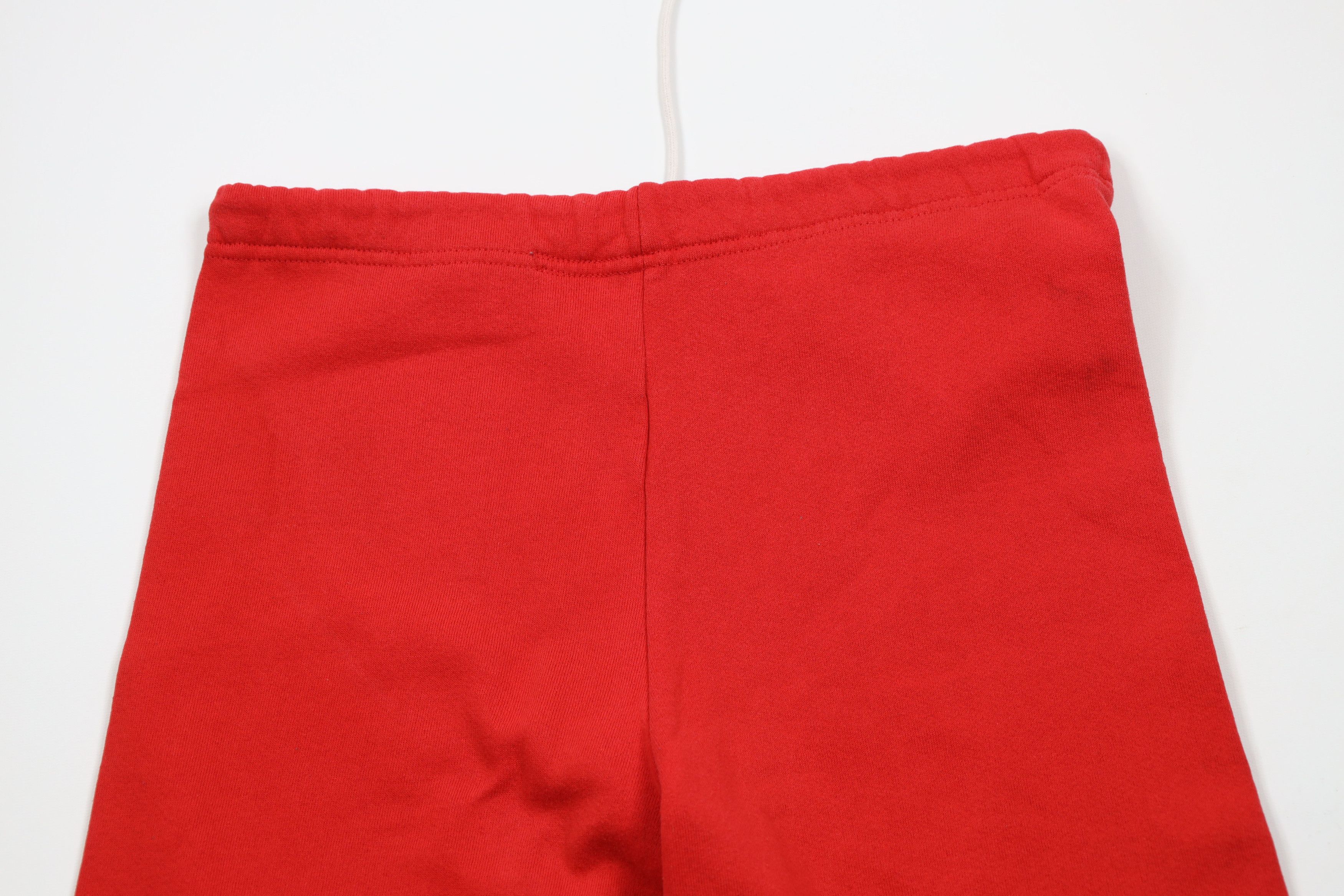 Vintage Vintage 90s Streetwear Blank Sweatpants Joggers Red USA Size US 34 / EU 50 - 11 Thumbnail