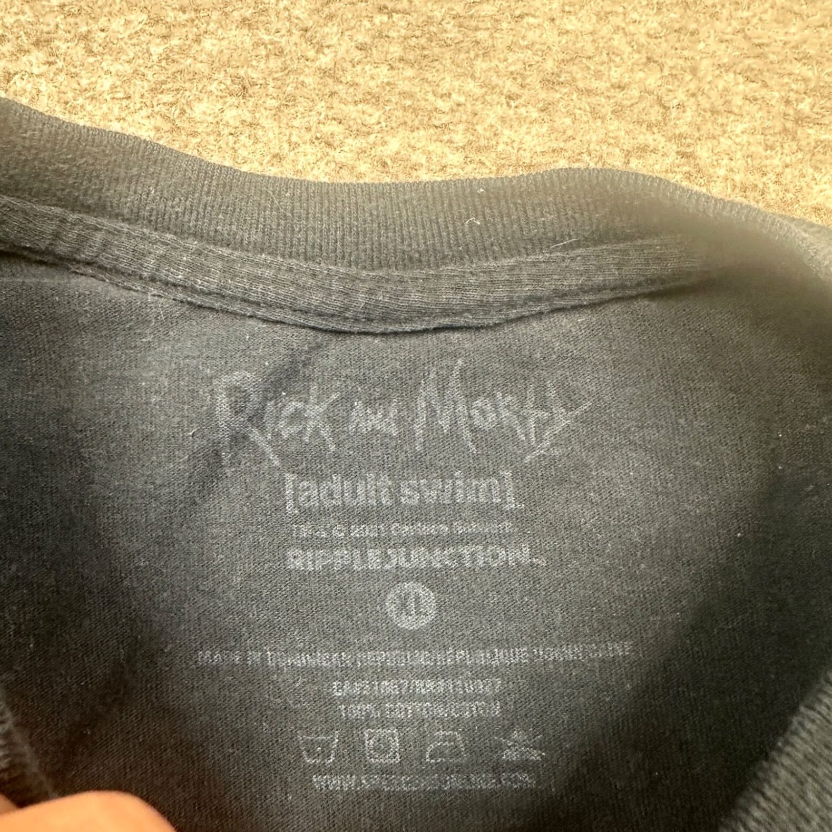 Ripple Junction Rick & Morty T Shirt Men's XL Black Short Sleeve Cartoon Graphic Tee Casual Size US XL / EU 56 / 4 - 4 Thumbnail