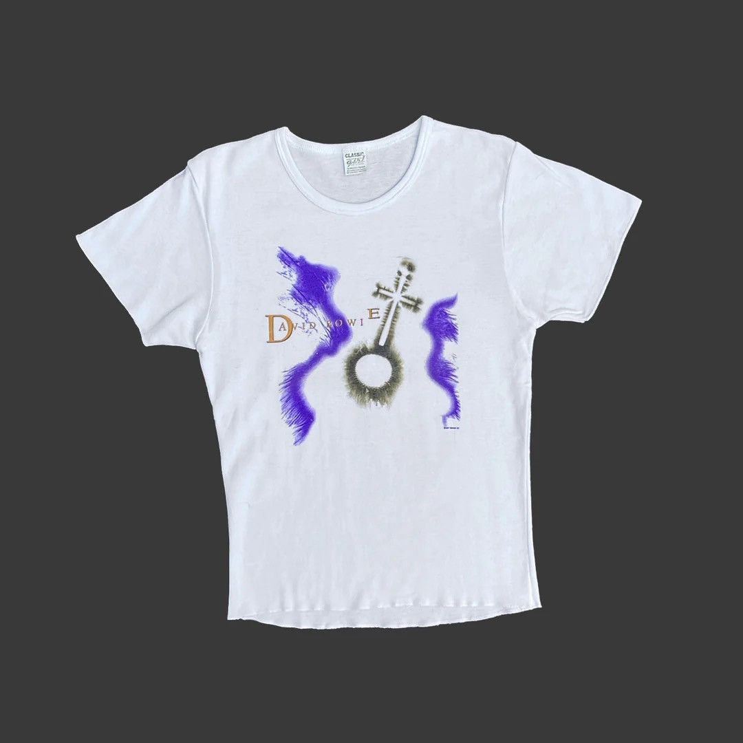 Band Tees × Vintage David Bowie 1997 Vintage Earthling Tour Graphic Top T-Shirt Size S / US 4 / IT 40 - 1 Thumbnail