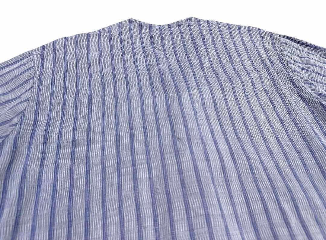 Japanese Brand 🔥Vintage Kansai Yamamoto Homme Striped Shirt Japanese Size US L / EU 52-54 / 3 - 5 Thumbnail