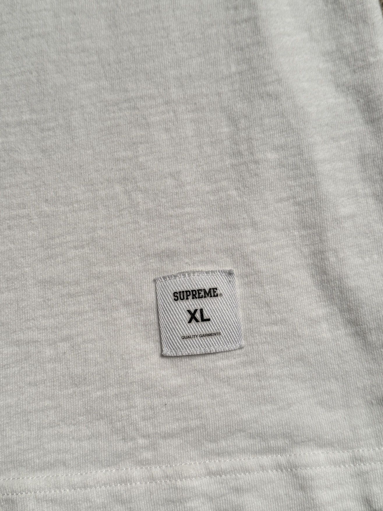 Supreme SUPREME “WARPED” WHITE HOODED LONGSLEEVE Size US XL / EU 56 / 4 - 5 Thumbnail