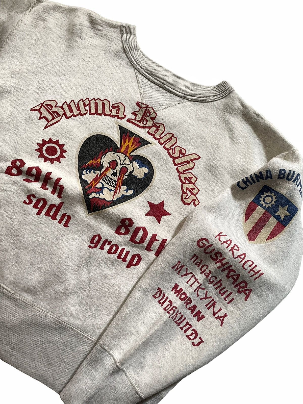 Buzz Rickson's × Japanese Brand × Toyo Enterprises Buzz Rickson’s USAF Burma Banshees 89th Squadron Sweatshirt Size US S / EU 44-46 / 1 - 5 Thumbnail