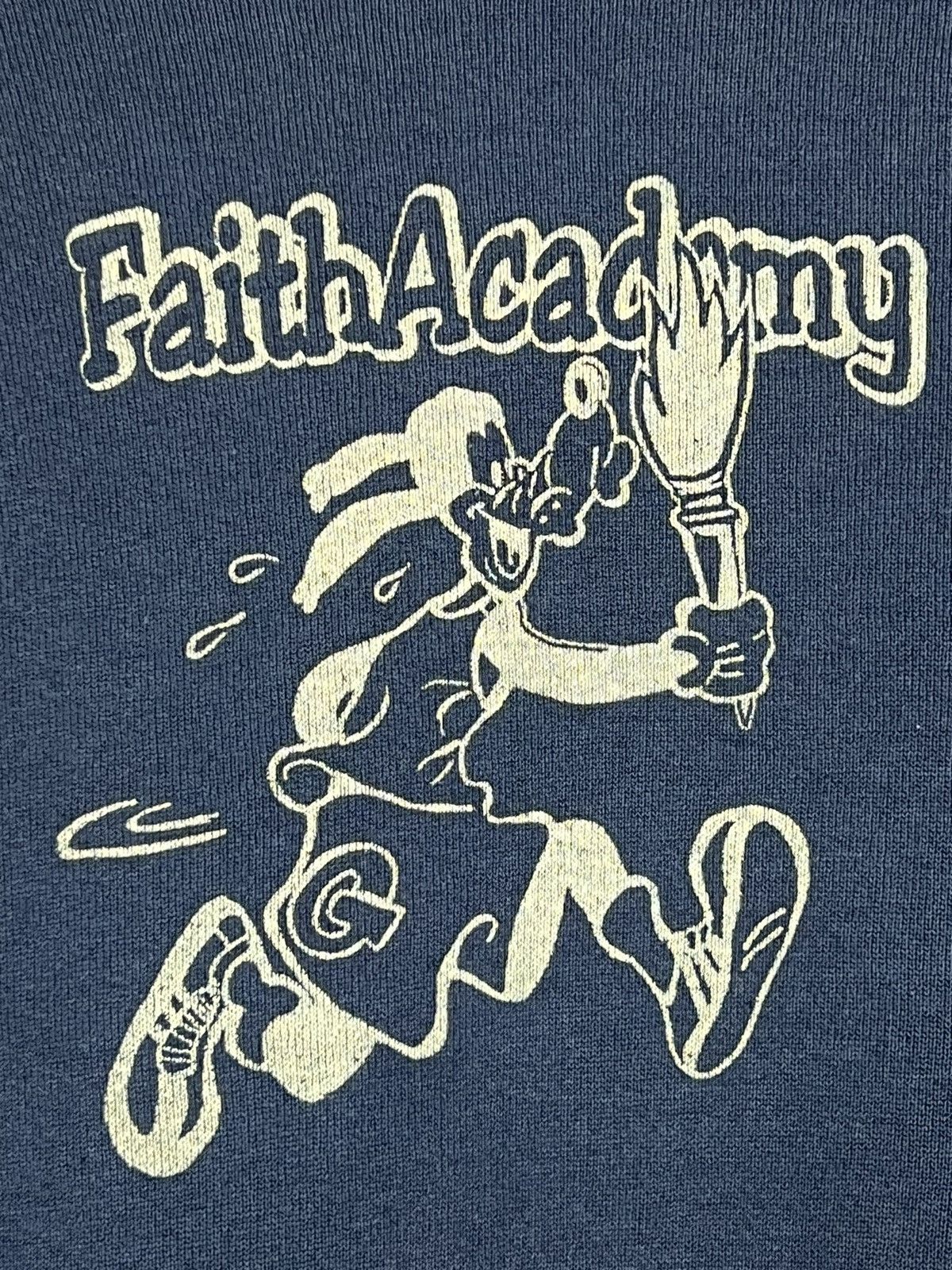 Vintage 80s Distressed Vintage Faith Academy College Sweatshirt Size US M / EU 48-50 / 2 - 6 Thumbnail